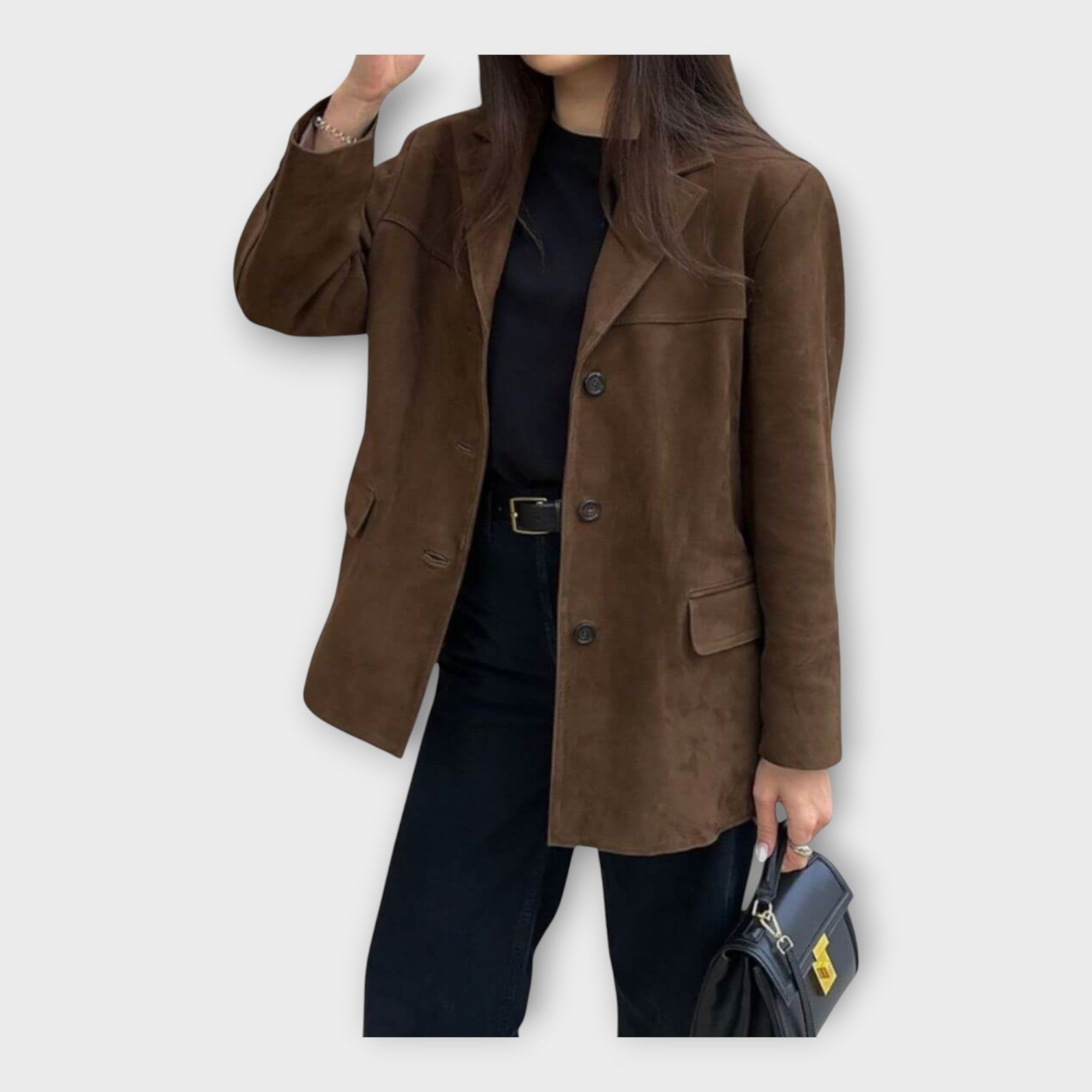 Elegantne jakk ajatu stiiliga