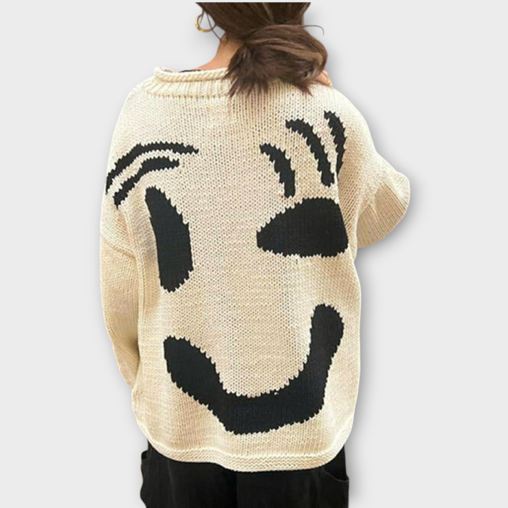 Handmade Abstract Art Knit Sweater