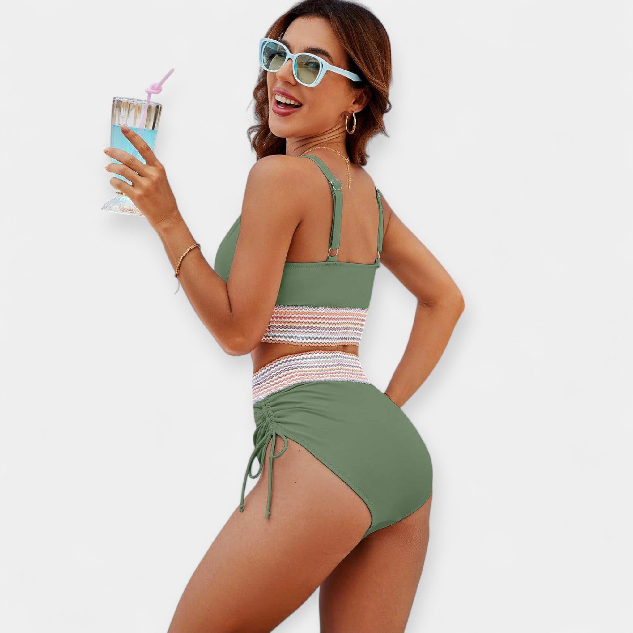 High-Waisted Bikini with Padding