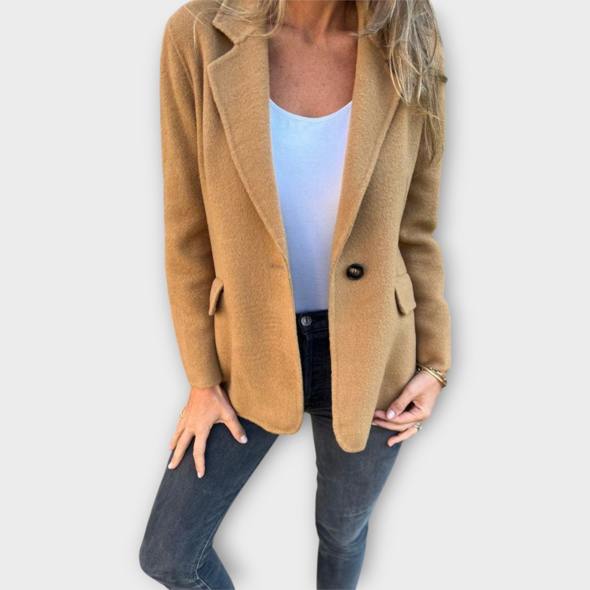 Single-Breasted Tailored Blazer