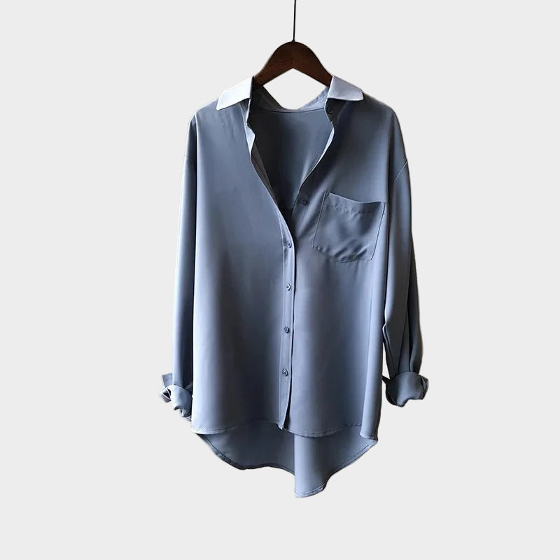 Shirt Blouse with Elegant Line and Modern Detail