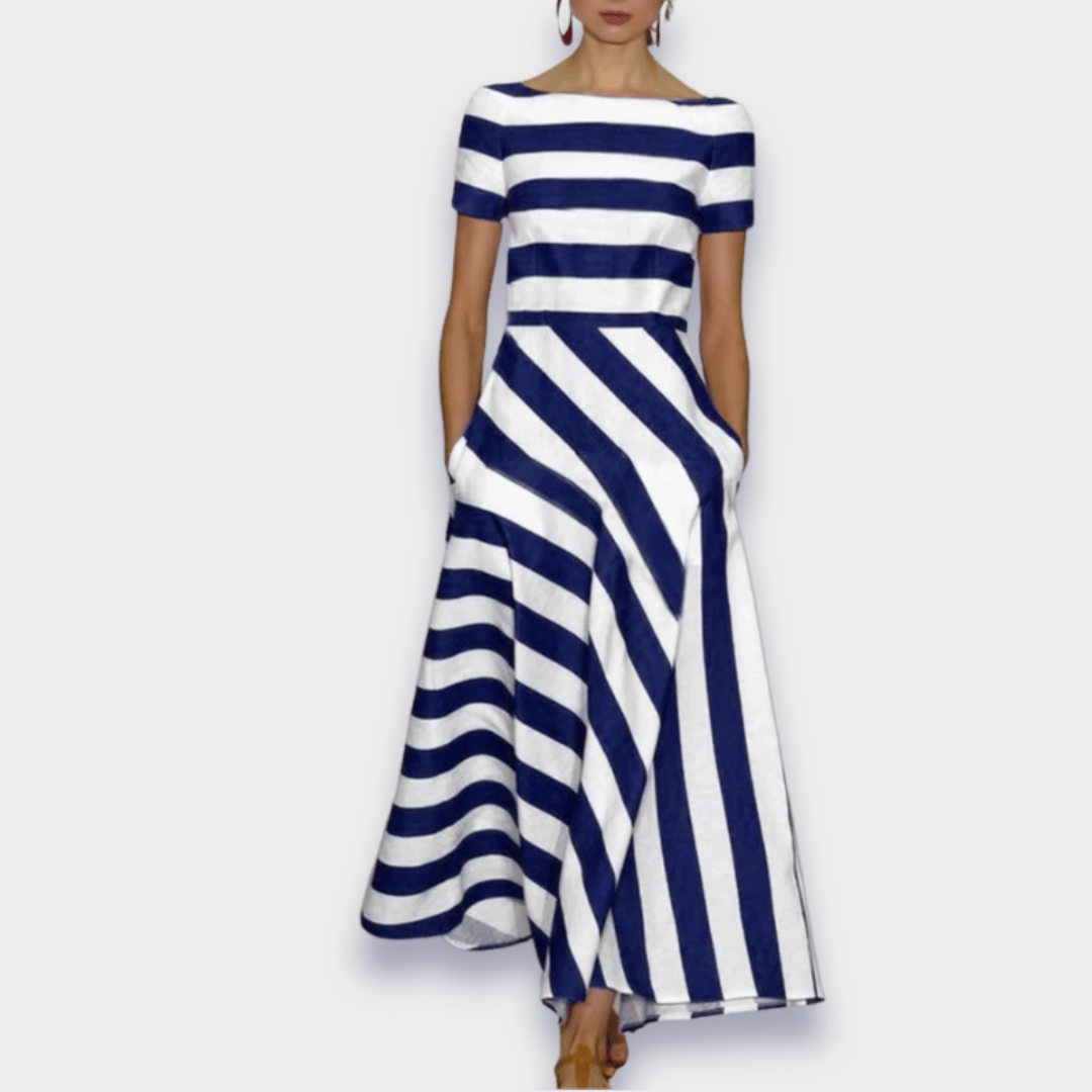 Handmade Striped Long Dress