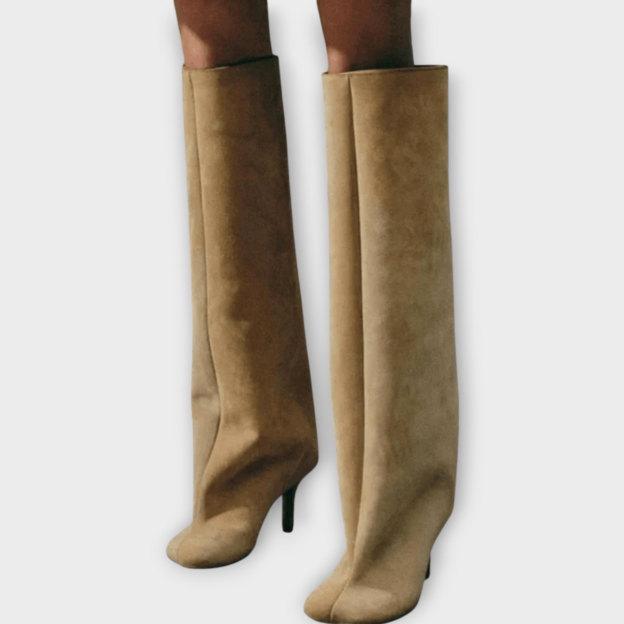 Mela Suede Knee-High Boots