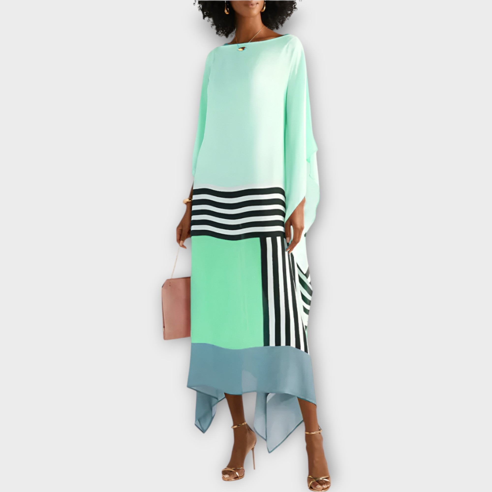 Kaftan with Linear Design