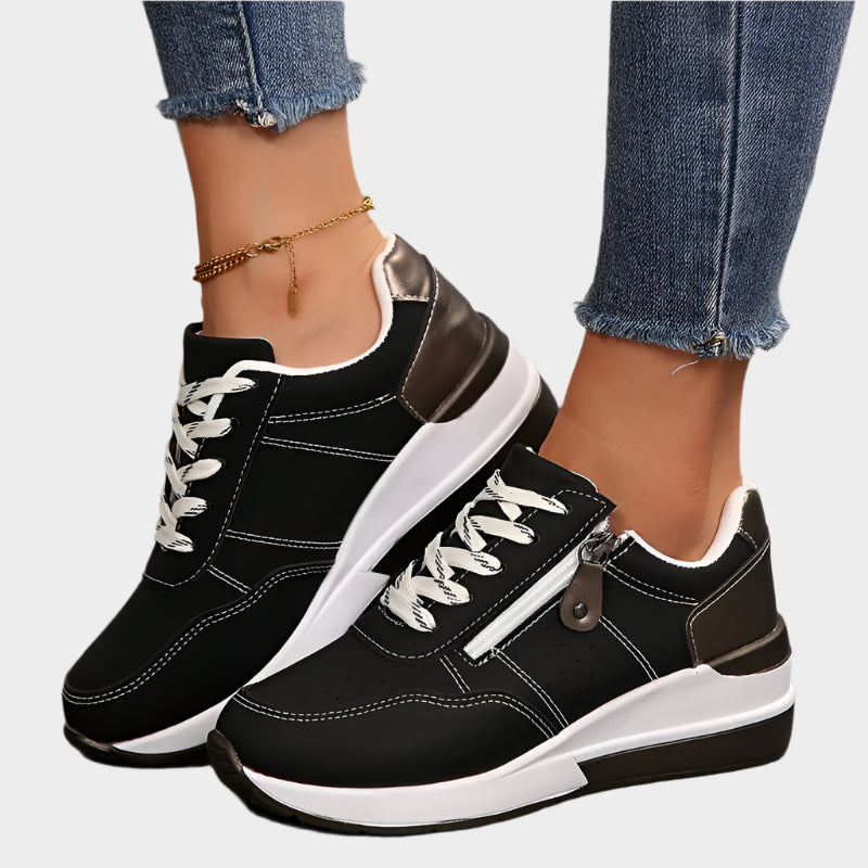 Orthopaedic Shoe with Zipper and Thick Sole