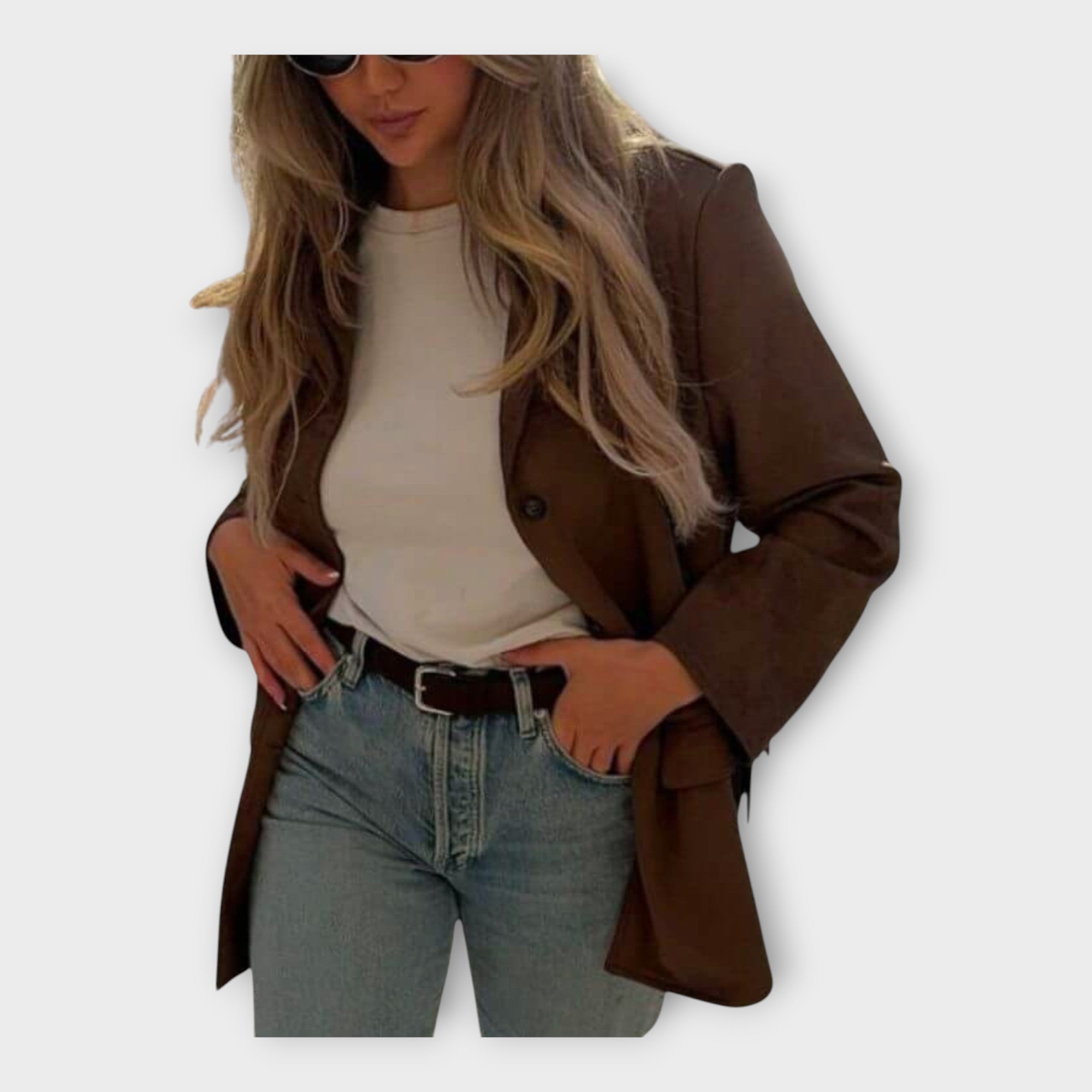 Elegantne jakk ajatu stiiliga