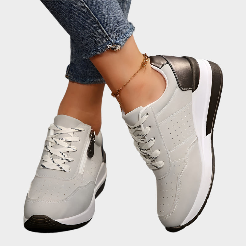 Orthopaedic Shoe with Zipper and Thick Sole