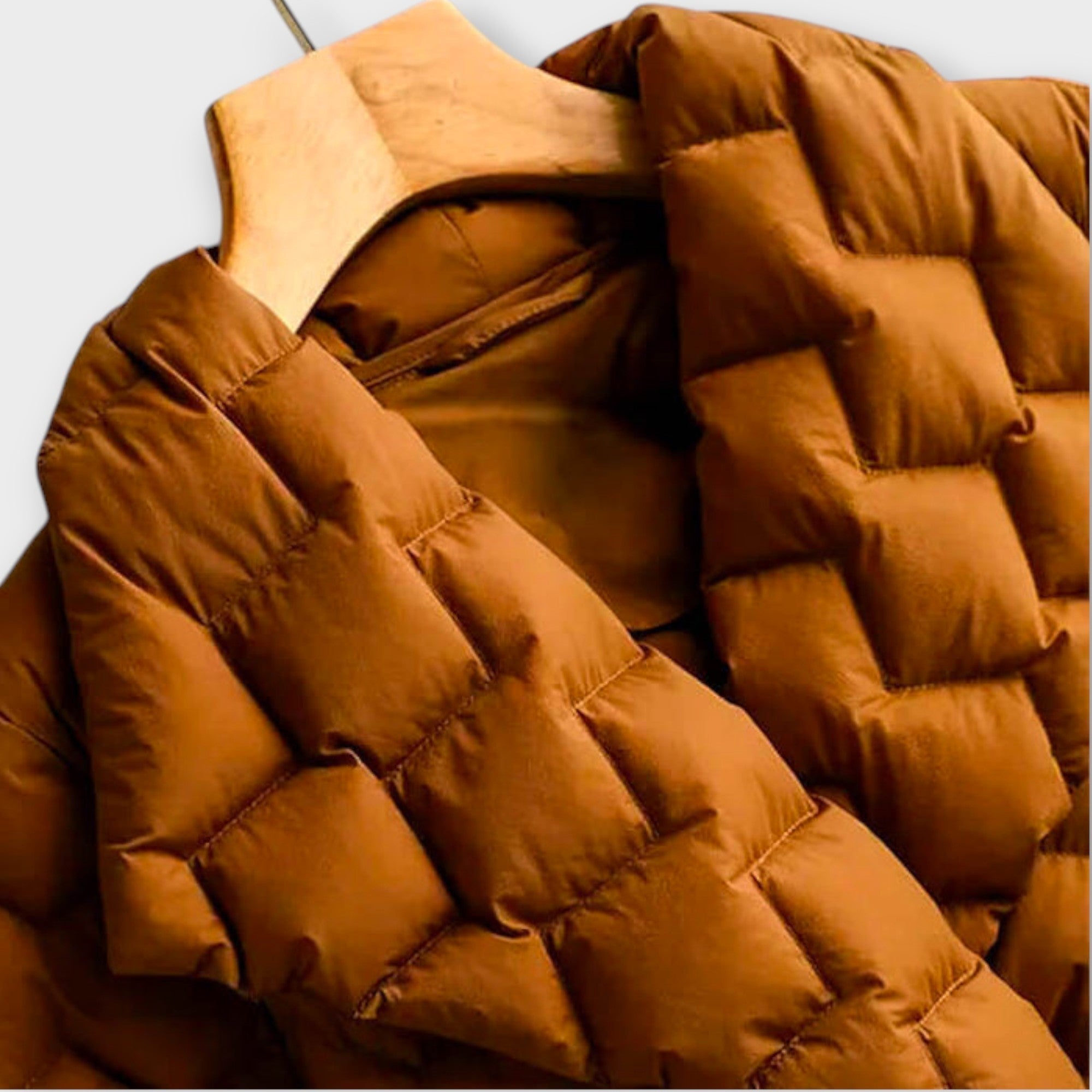 Quilted Wrap Coat with Belted Waist