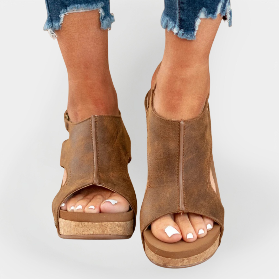 Suede Platform Sandals