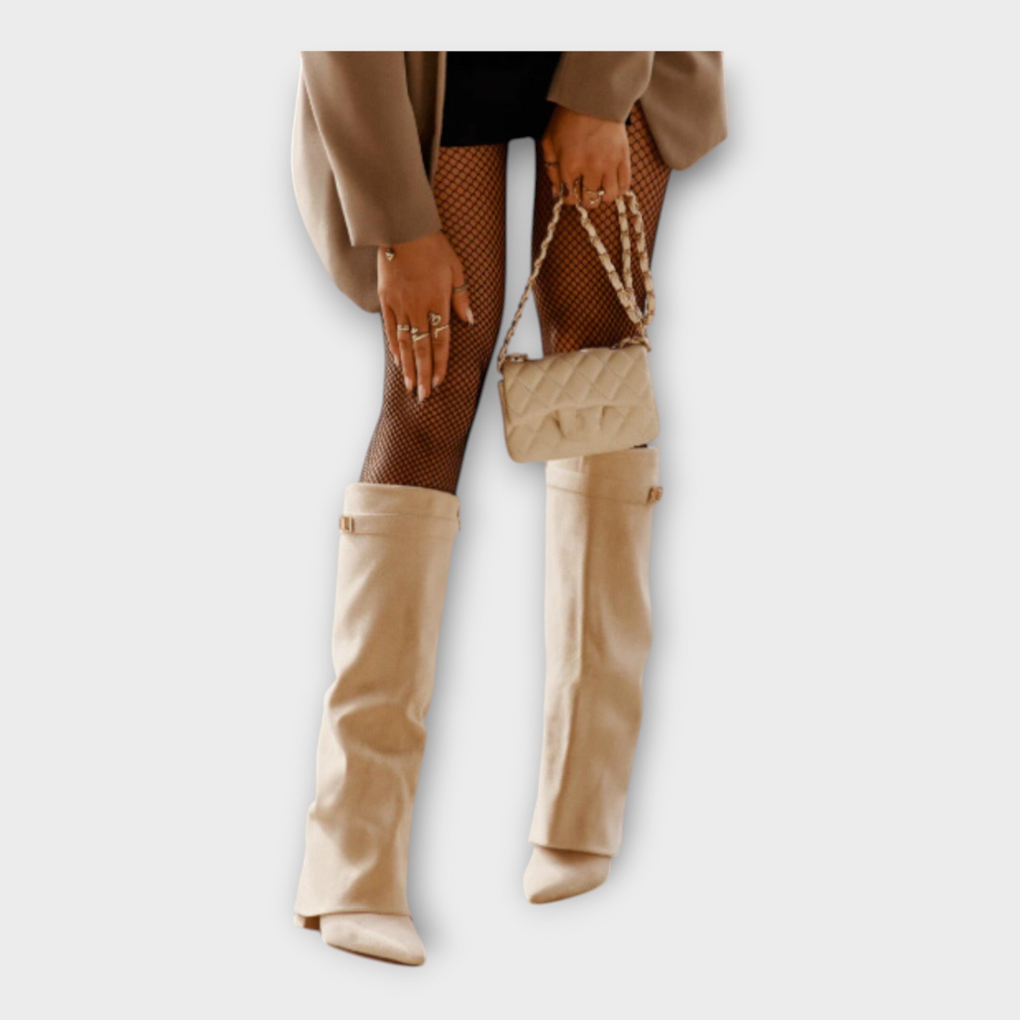 Tall boots with an elegant design