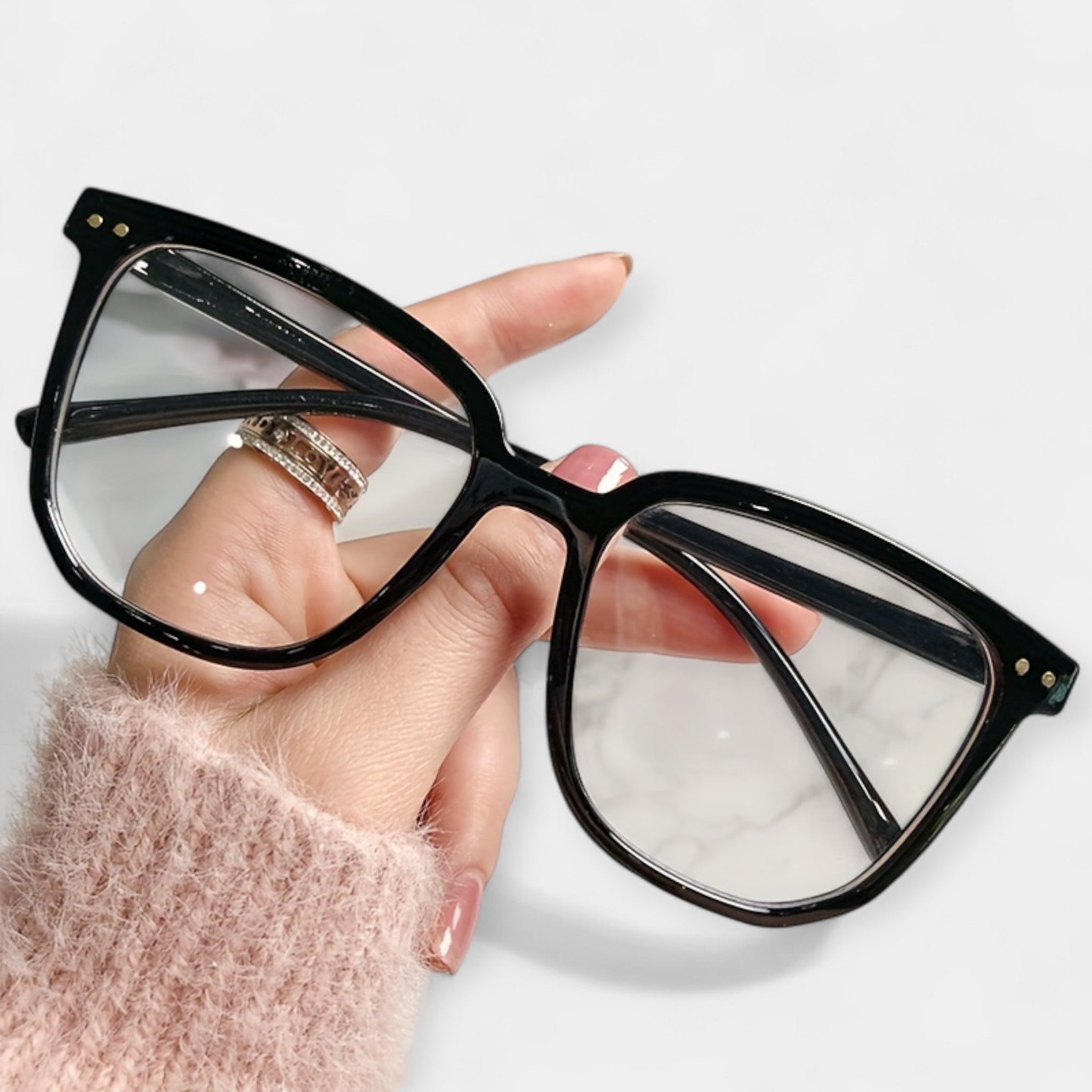 Square Glasses with Blue Light Protection