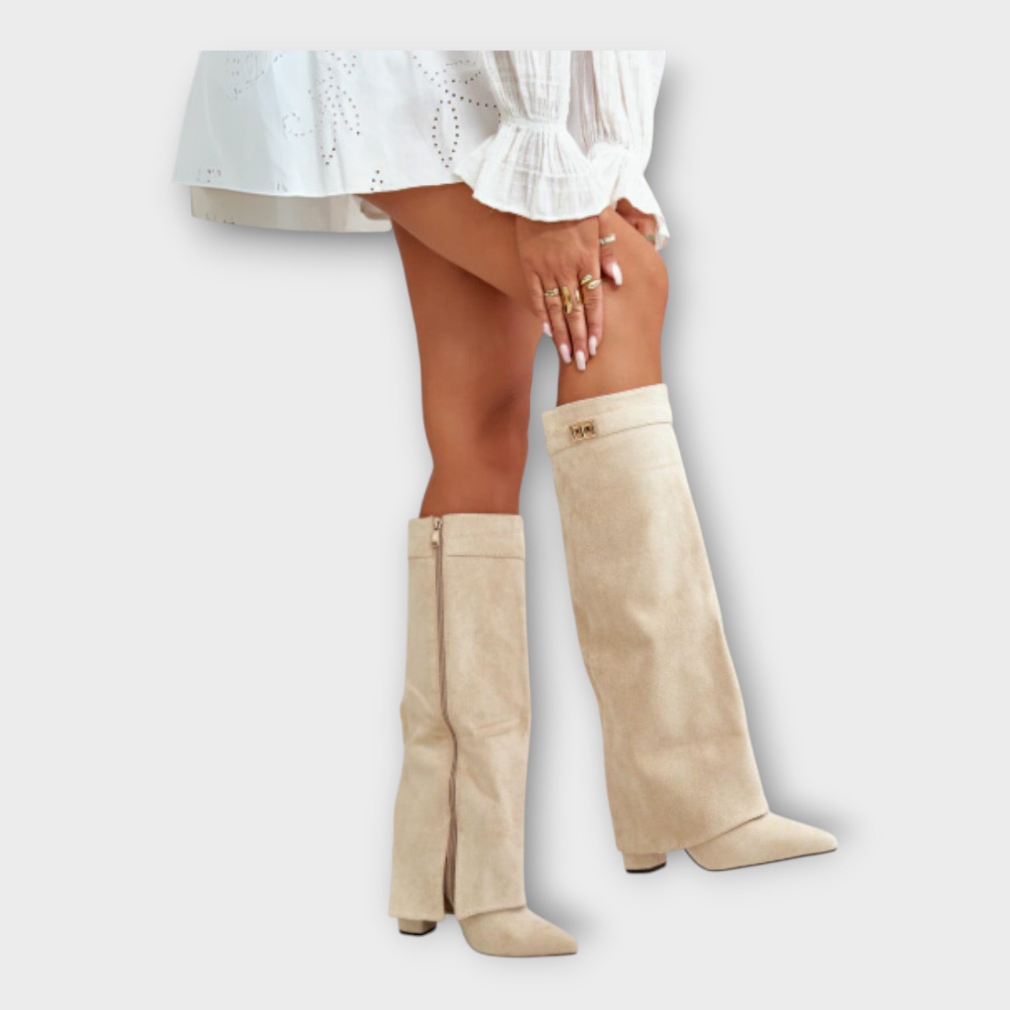 Tall boots with an elegant design