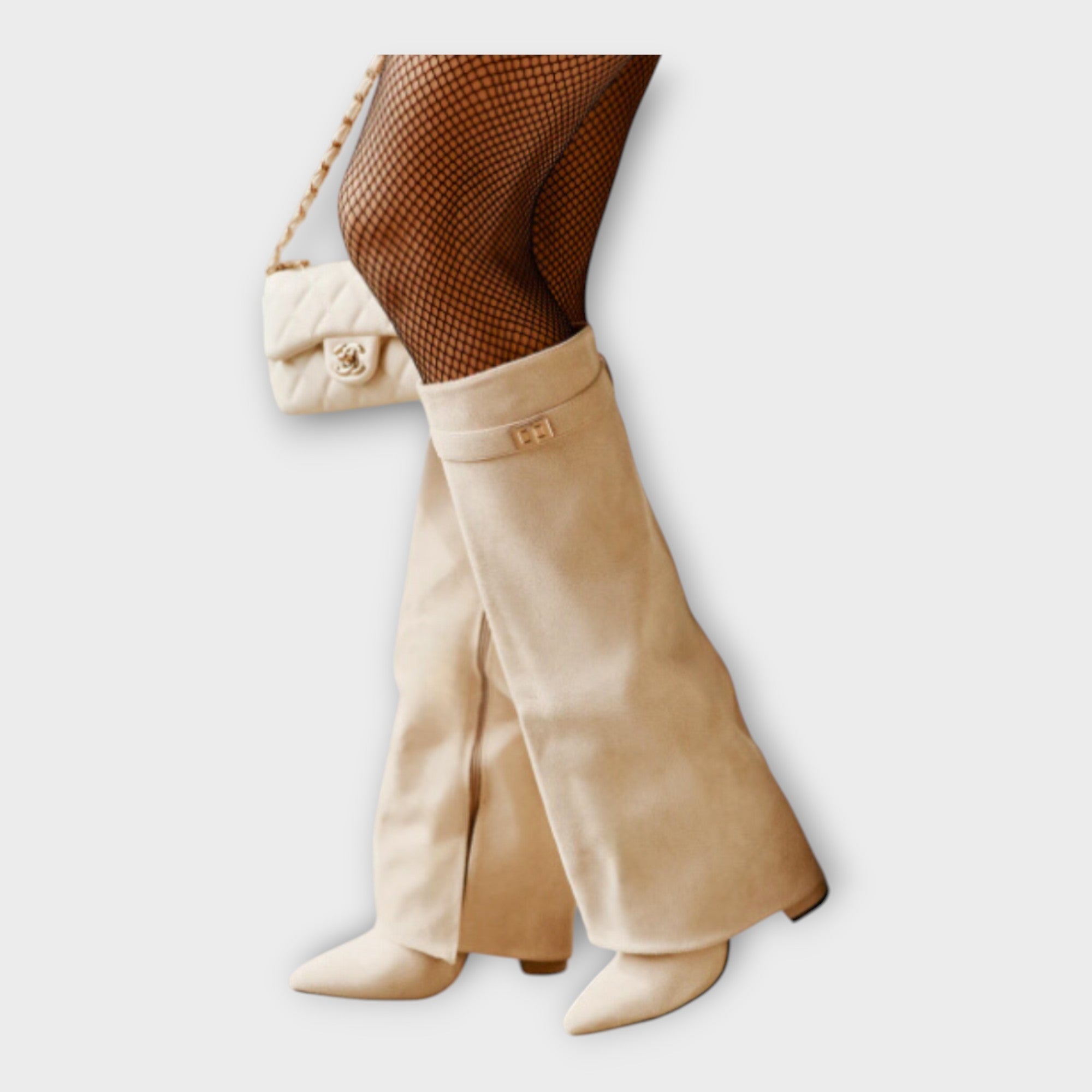 Tall boots with an elegant design