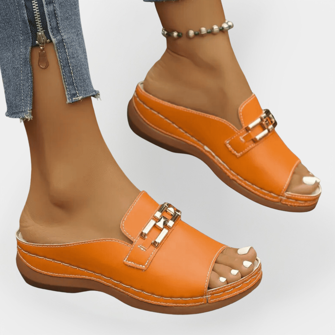 Orthopaedic Leather Flip-Flops