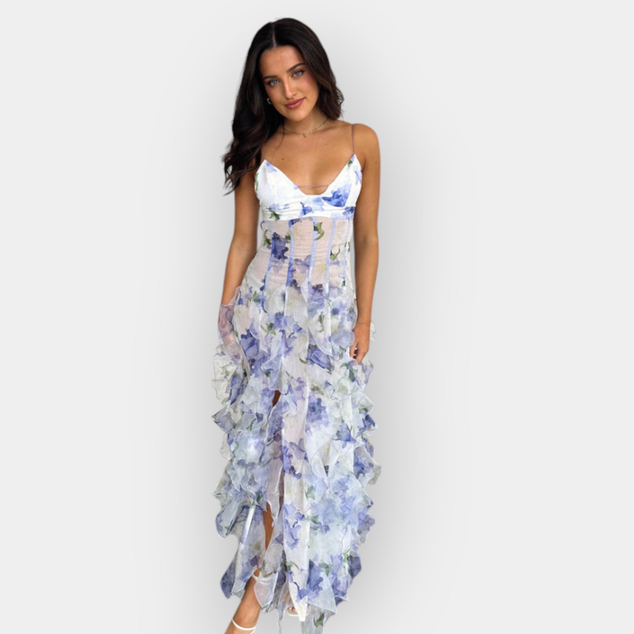 Maxi Dress with Ruffled Details