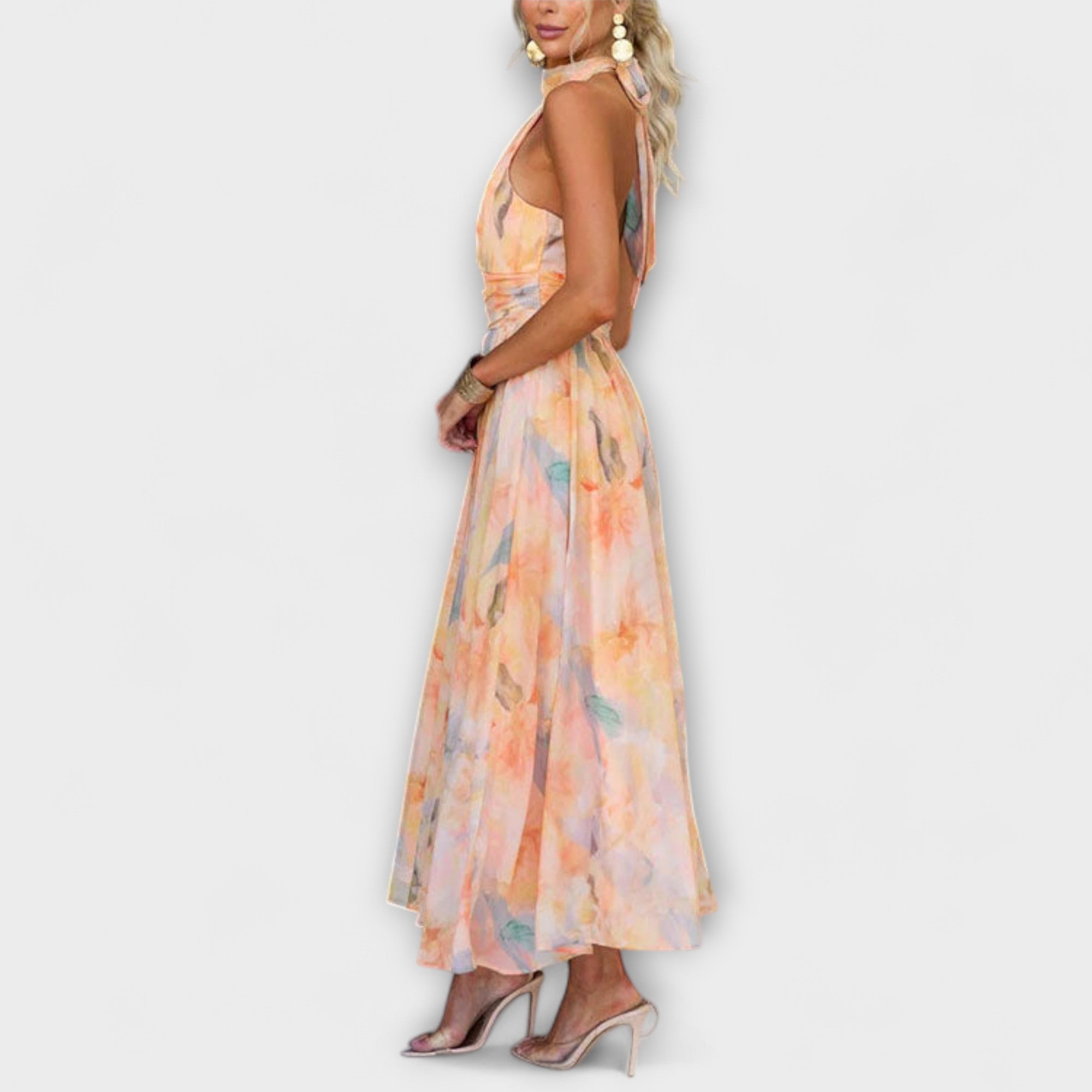 Maxi Dress with Watercolour