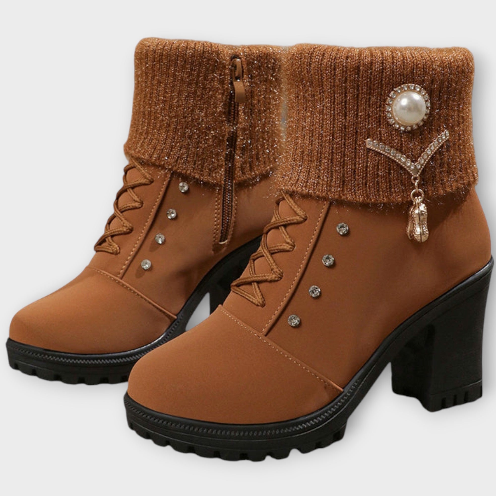 Luxe Knit Ankle Boots