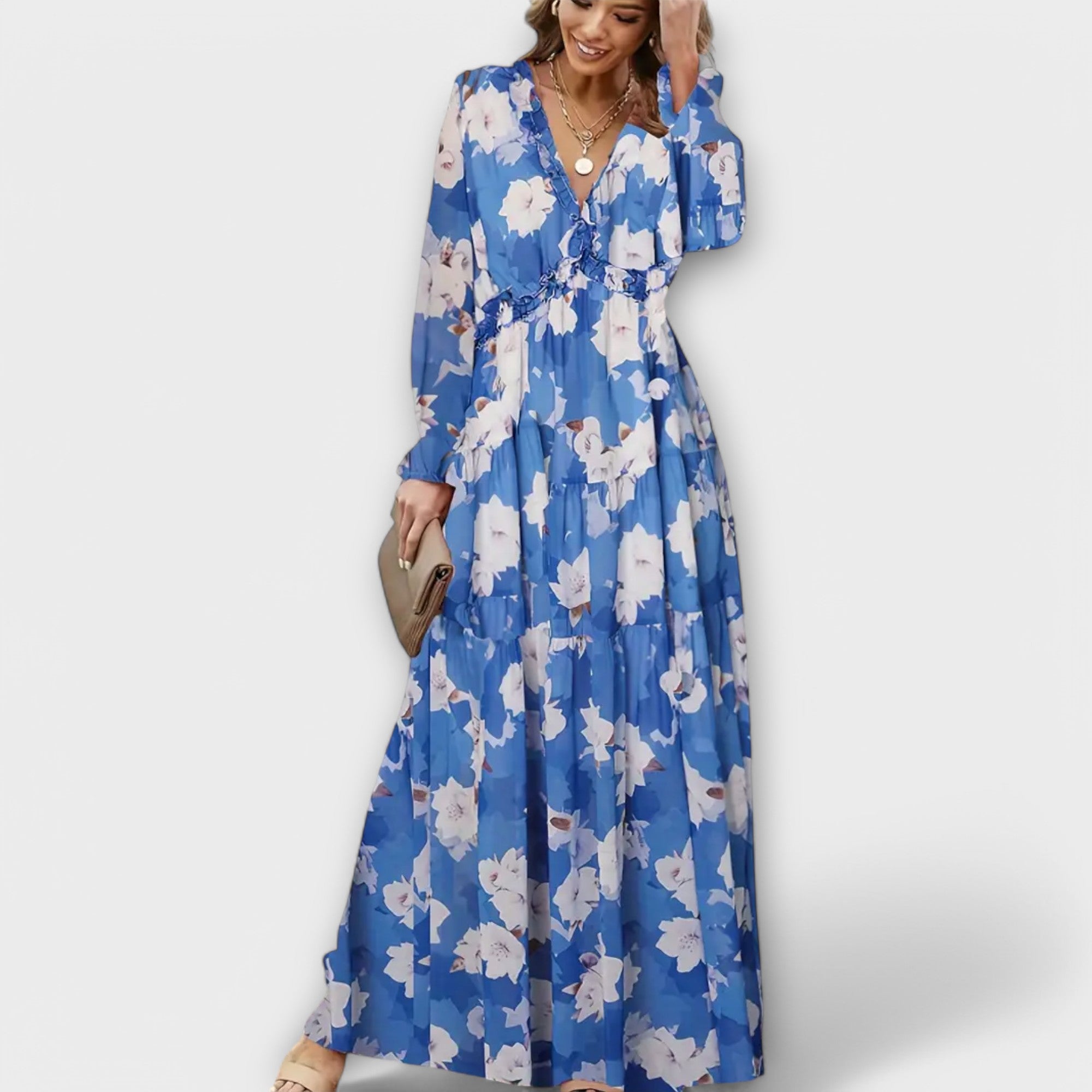 Maxi Dress with Flowers