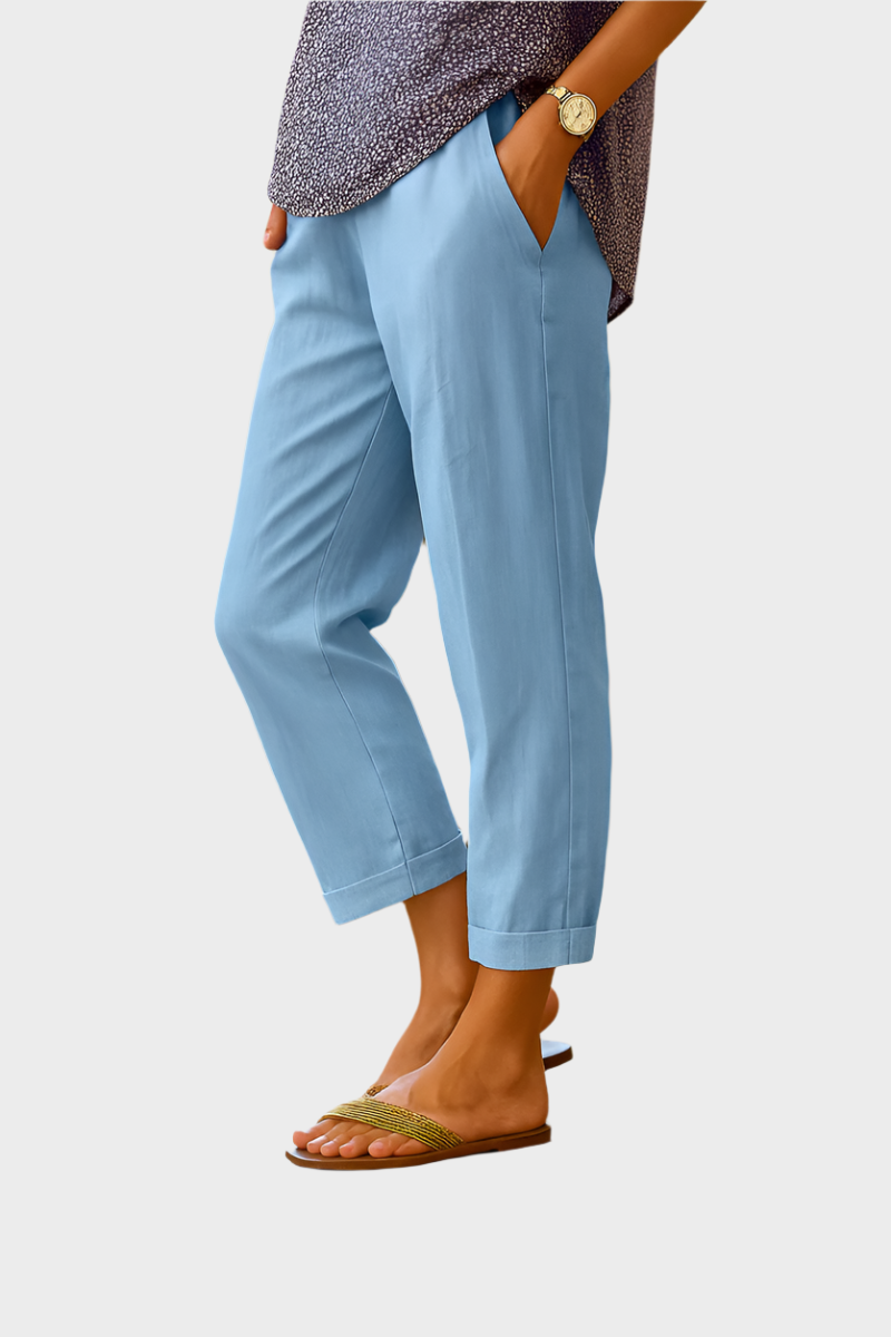 Summer Trousers in Linen and Cotton