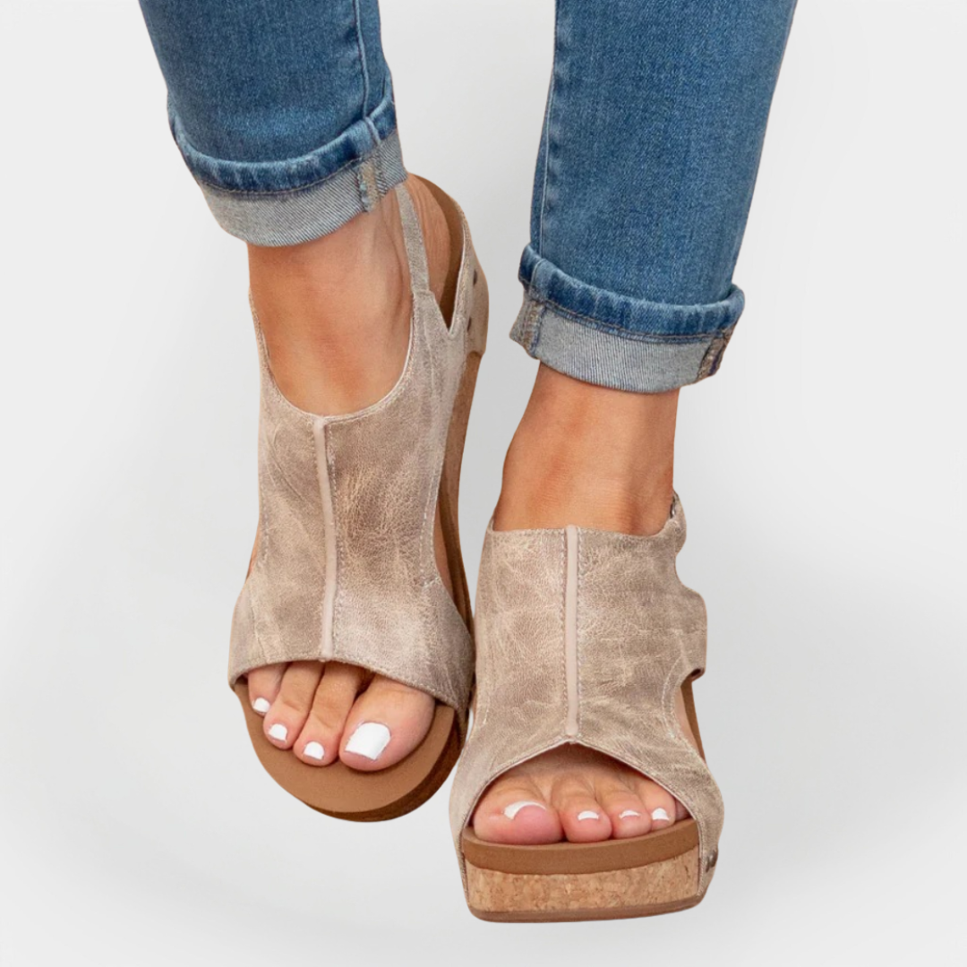 Suede Platform Sandals