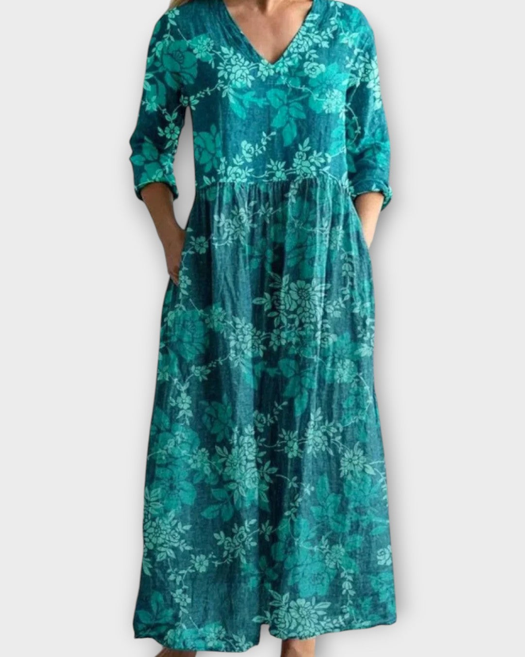 Vintage Floral Maxi Dress
