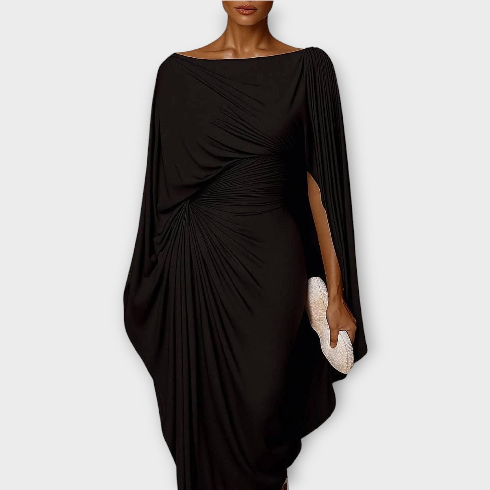Draped One-Shoulder Evening Elegance Gown