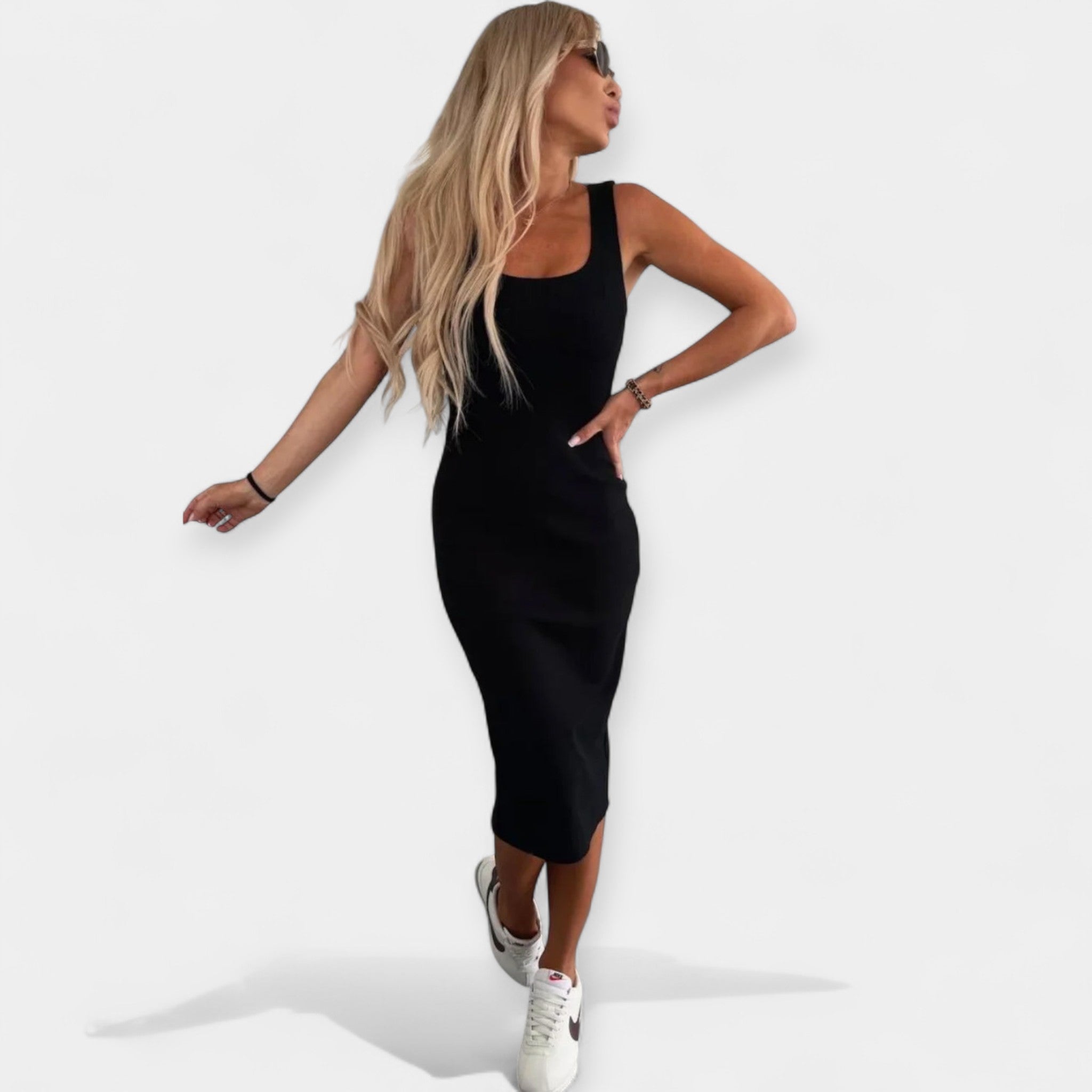 Midi dress and bomber jacket set