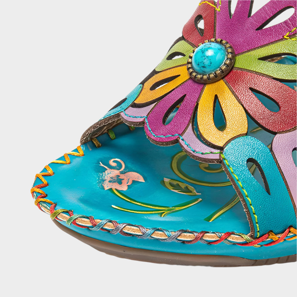 Heeled Sandals with Brazilian Flair and Comfort
