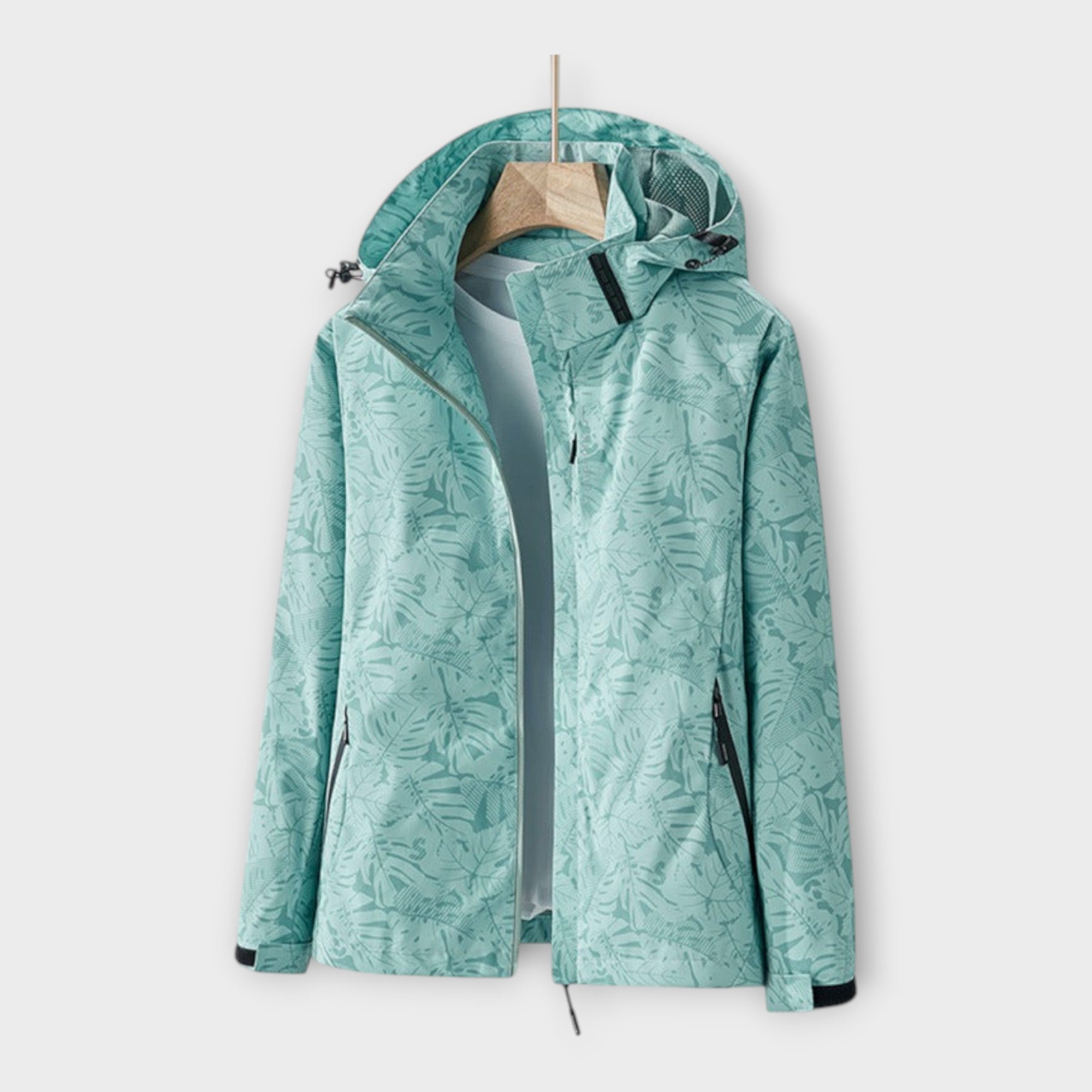 Modern waterproof jacket with hood