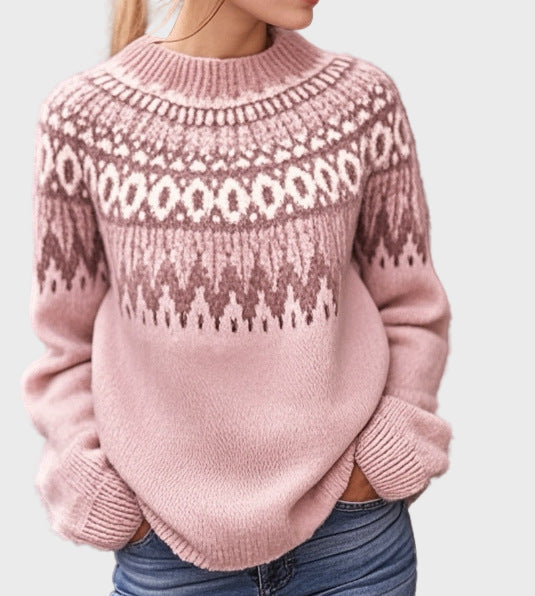 Knitted Turtleneck with Design