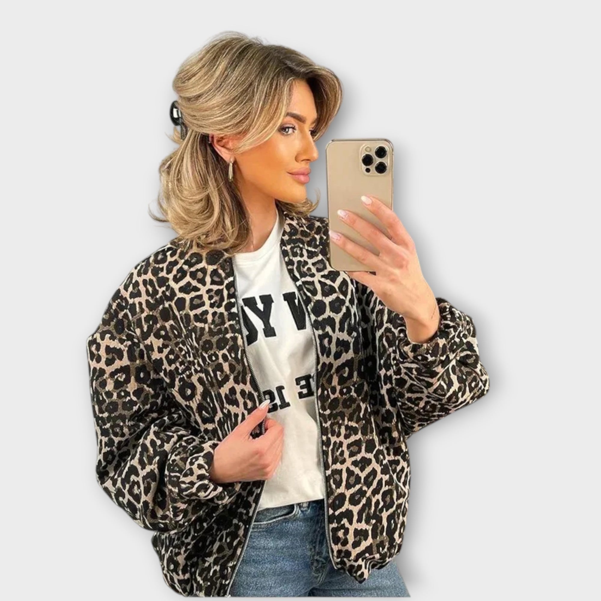 Effortless Style Relaxed-Fit Printed Jacket