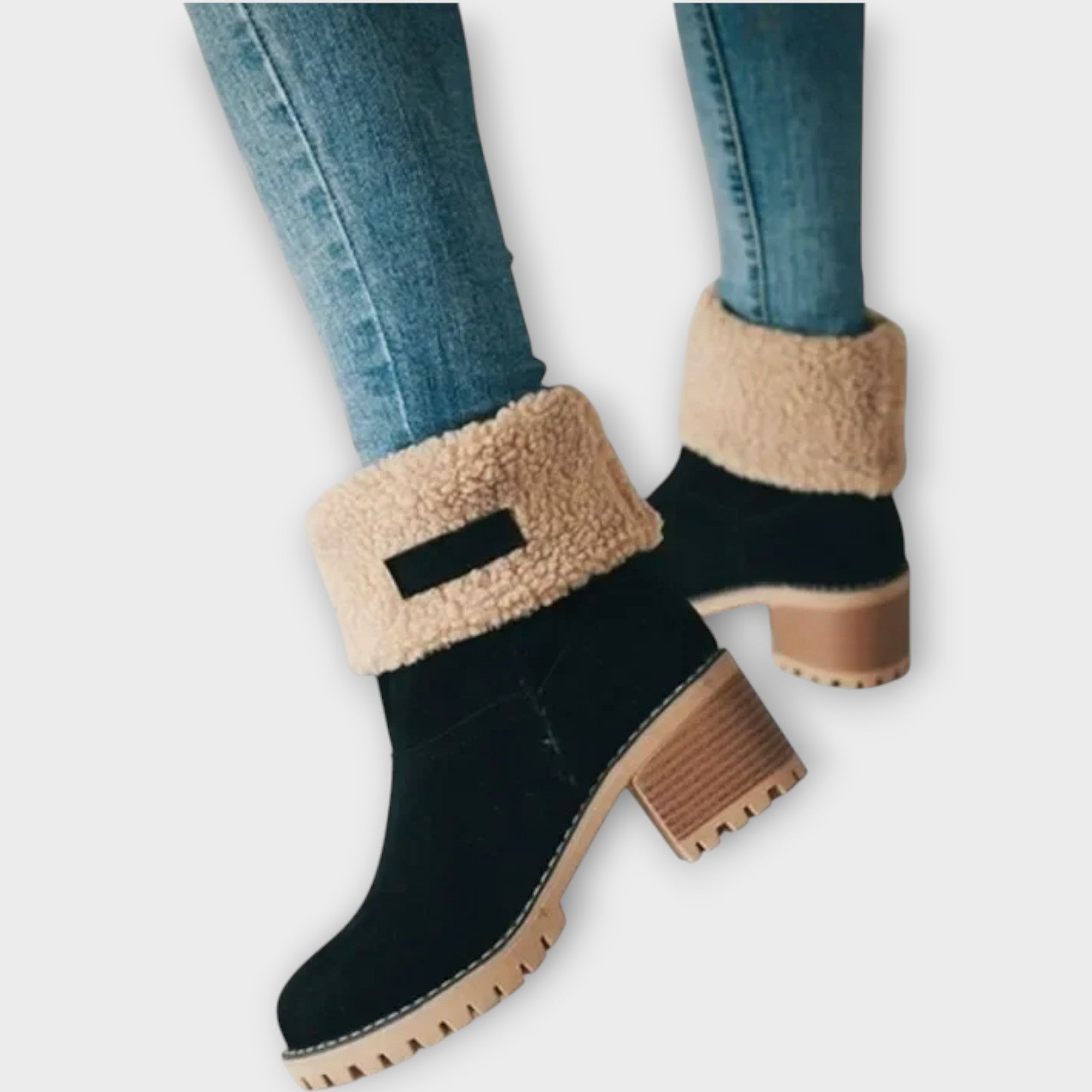 Winter Warm Ankle Boots with Faux Fur