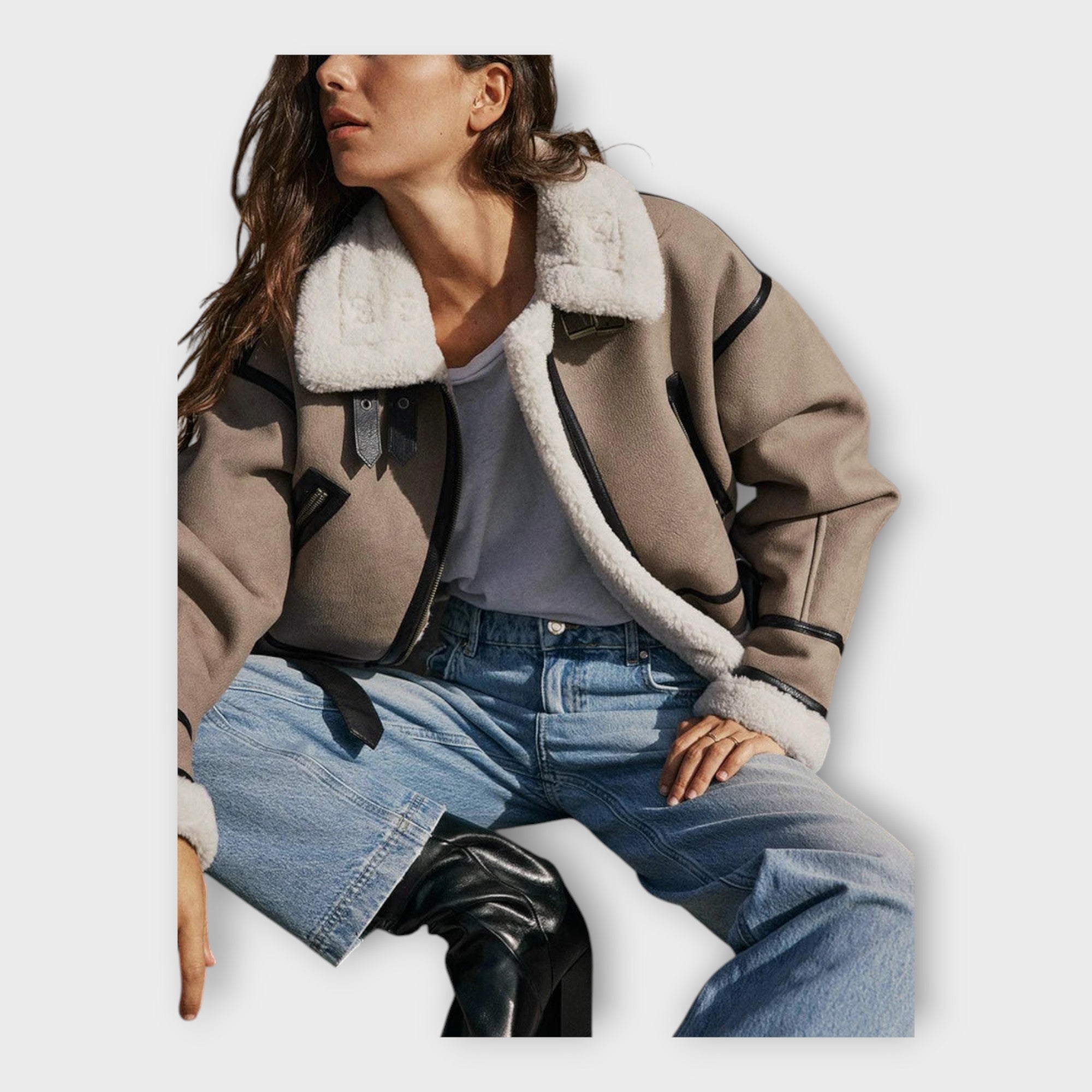 Nahktagi voodri ja vööga