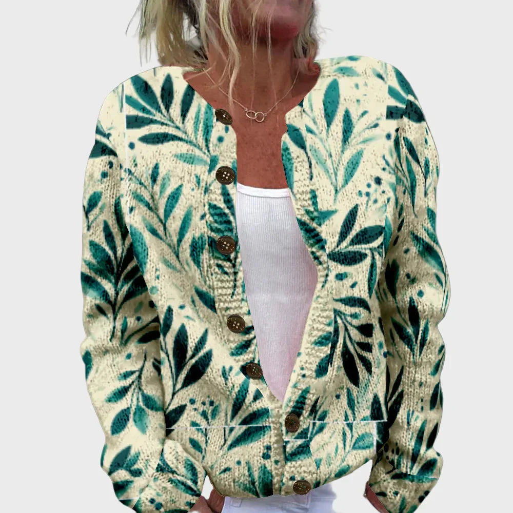 Nicolette | Chic gilet with print