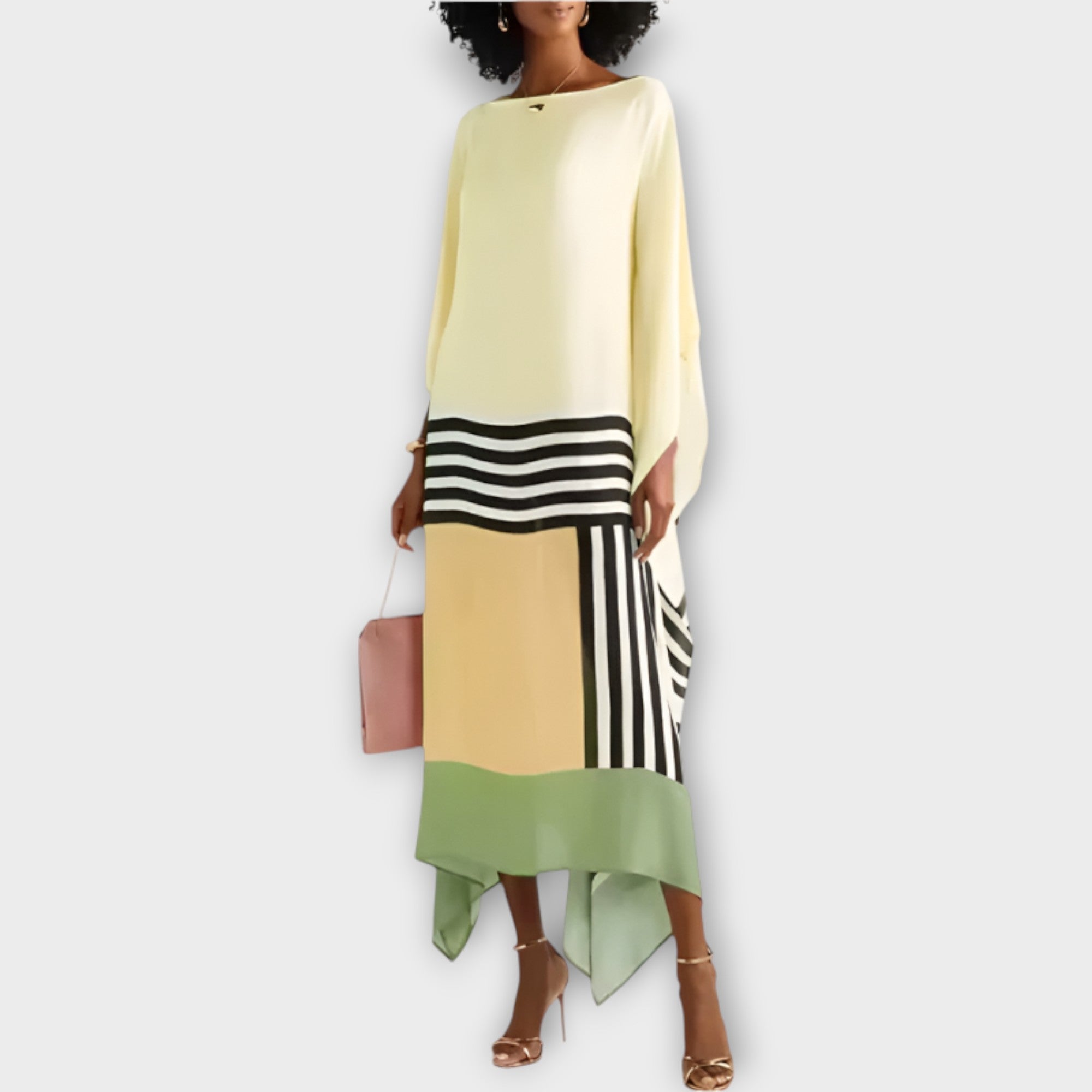 Kaftan with Linear Design