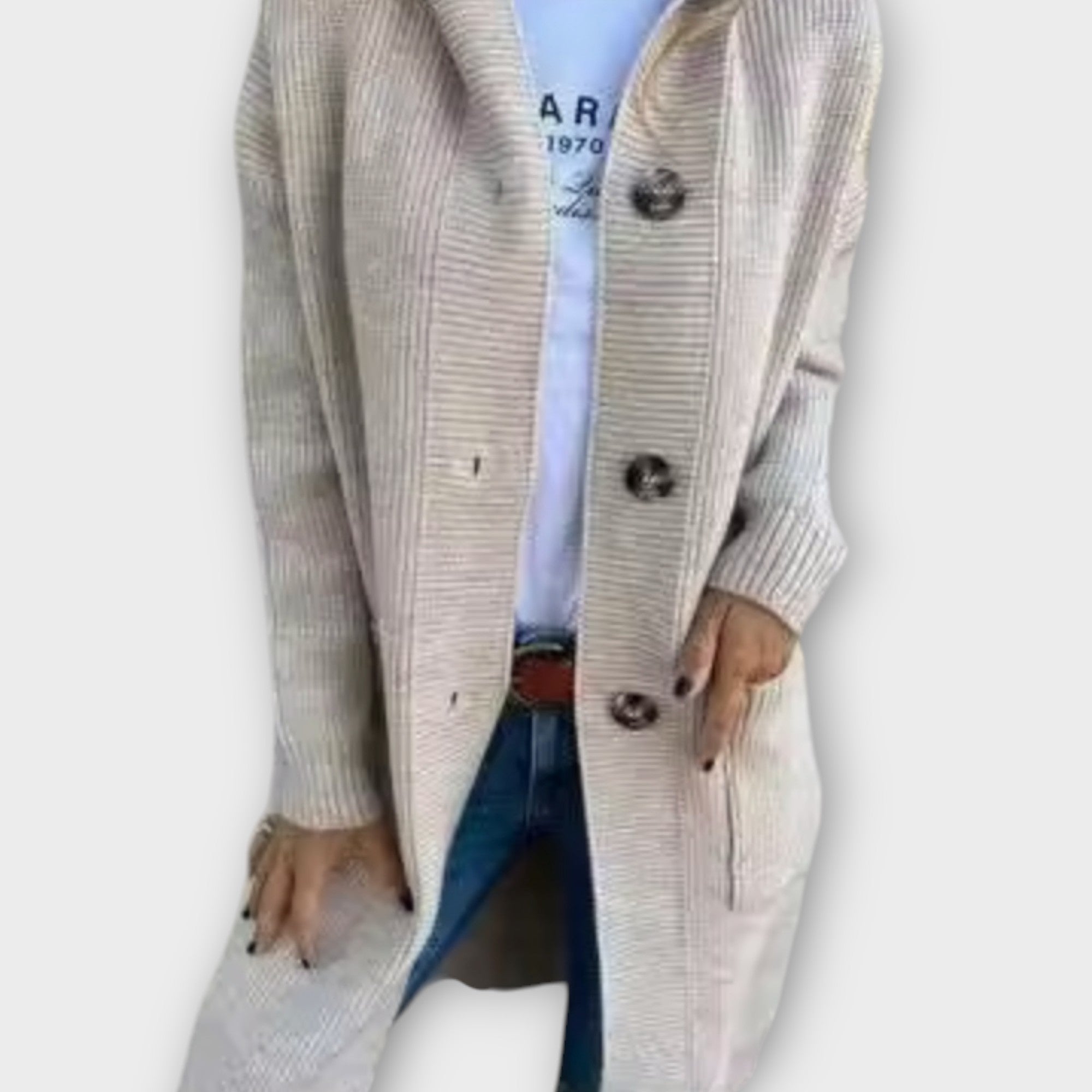 Cozy Button-Front Longline Cardigan