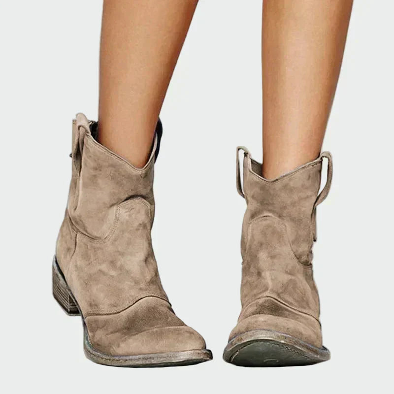 Retro Ankle Cowboy Boots