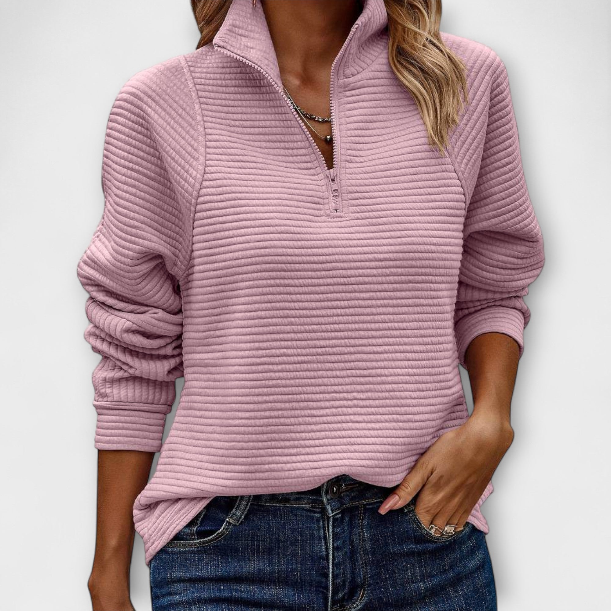 Vilja - Sweater with Half Zip