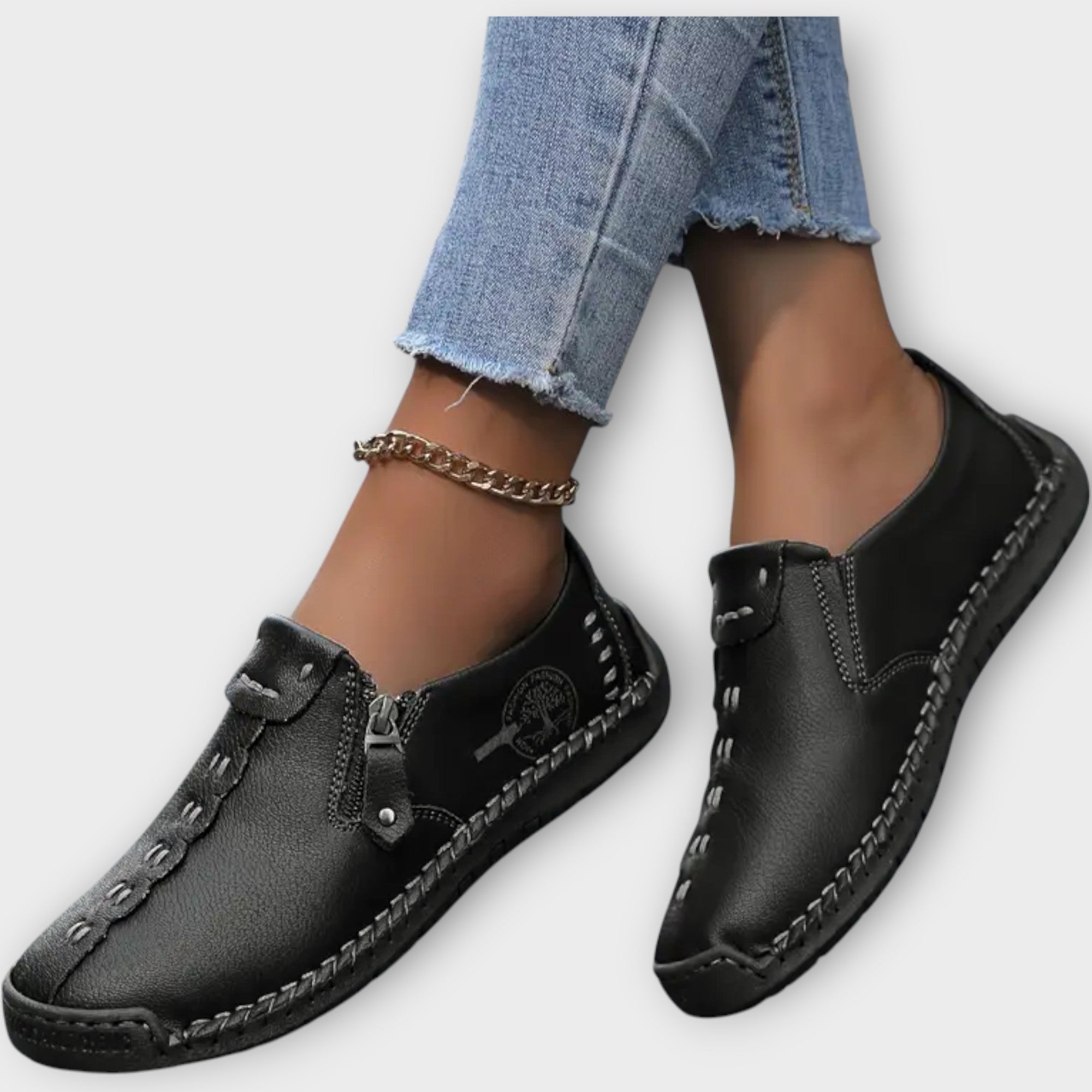 Soft Leather Slip-On Loafers