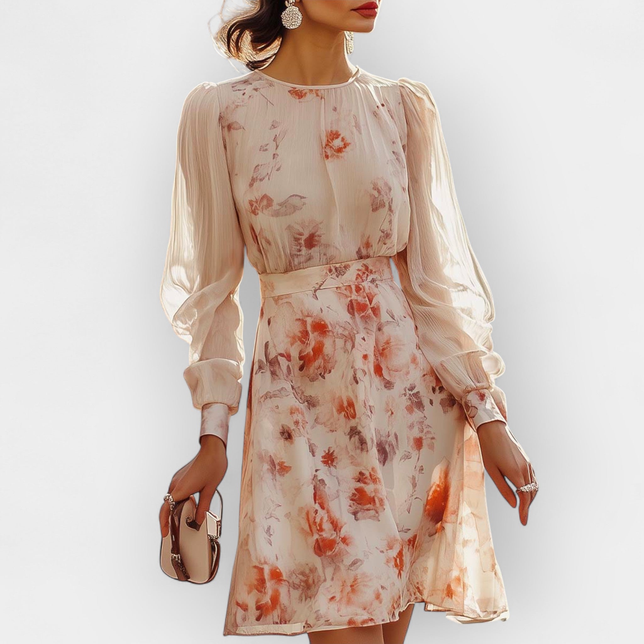 Romantic Dress with Pleats