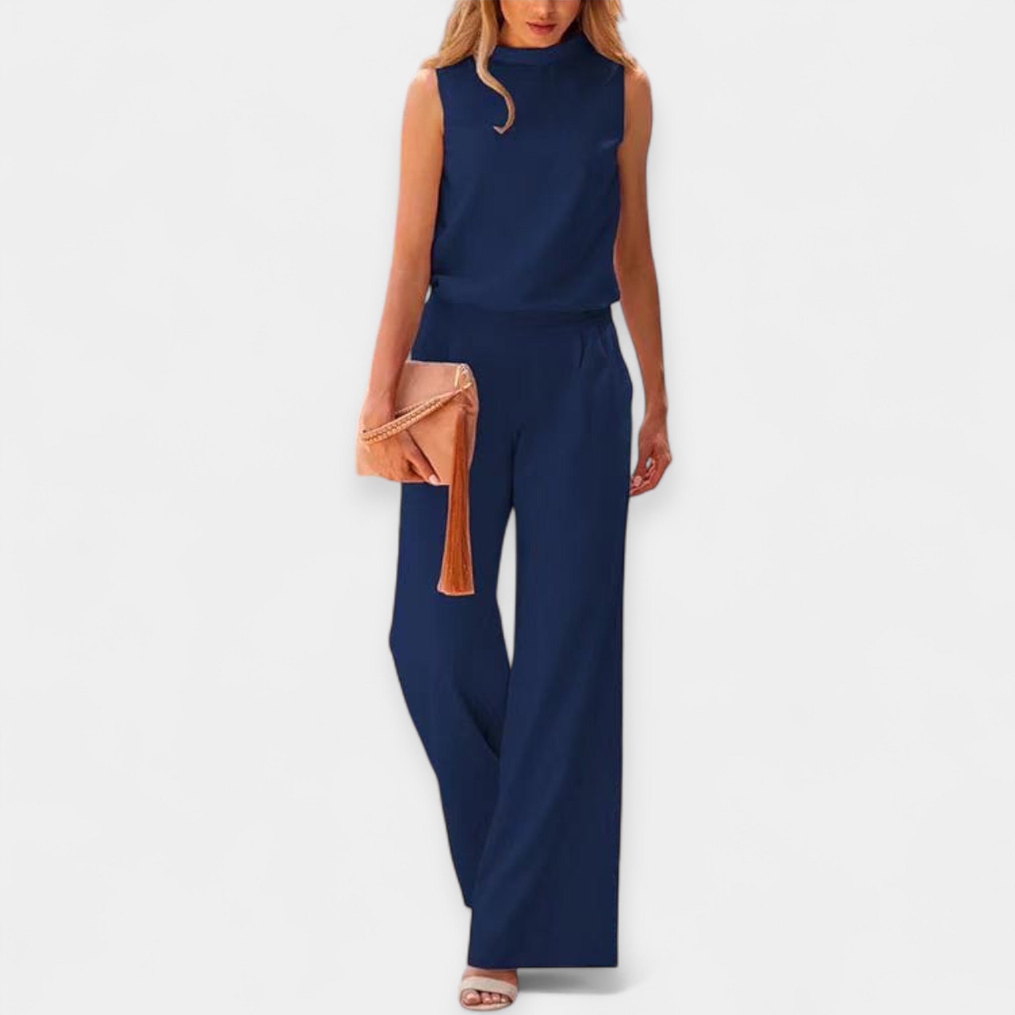 Airy sleeveless jumpsuit