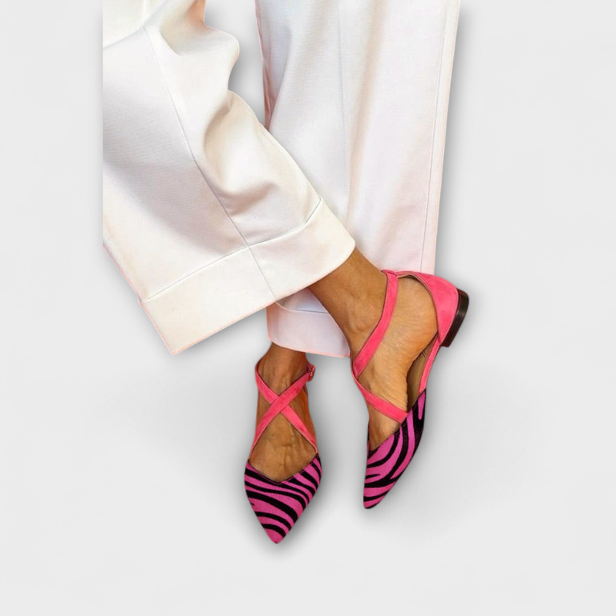 Zebra Flats in Pink Power