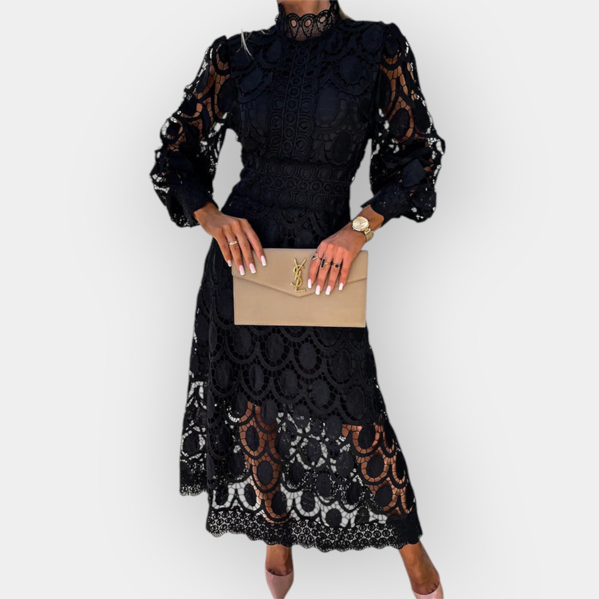 Romantic Dress with Lace Details