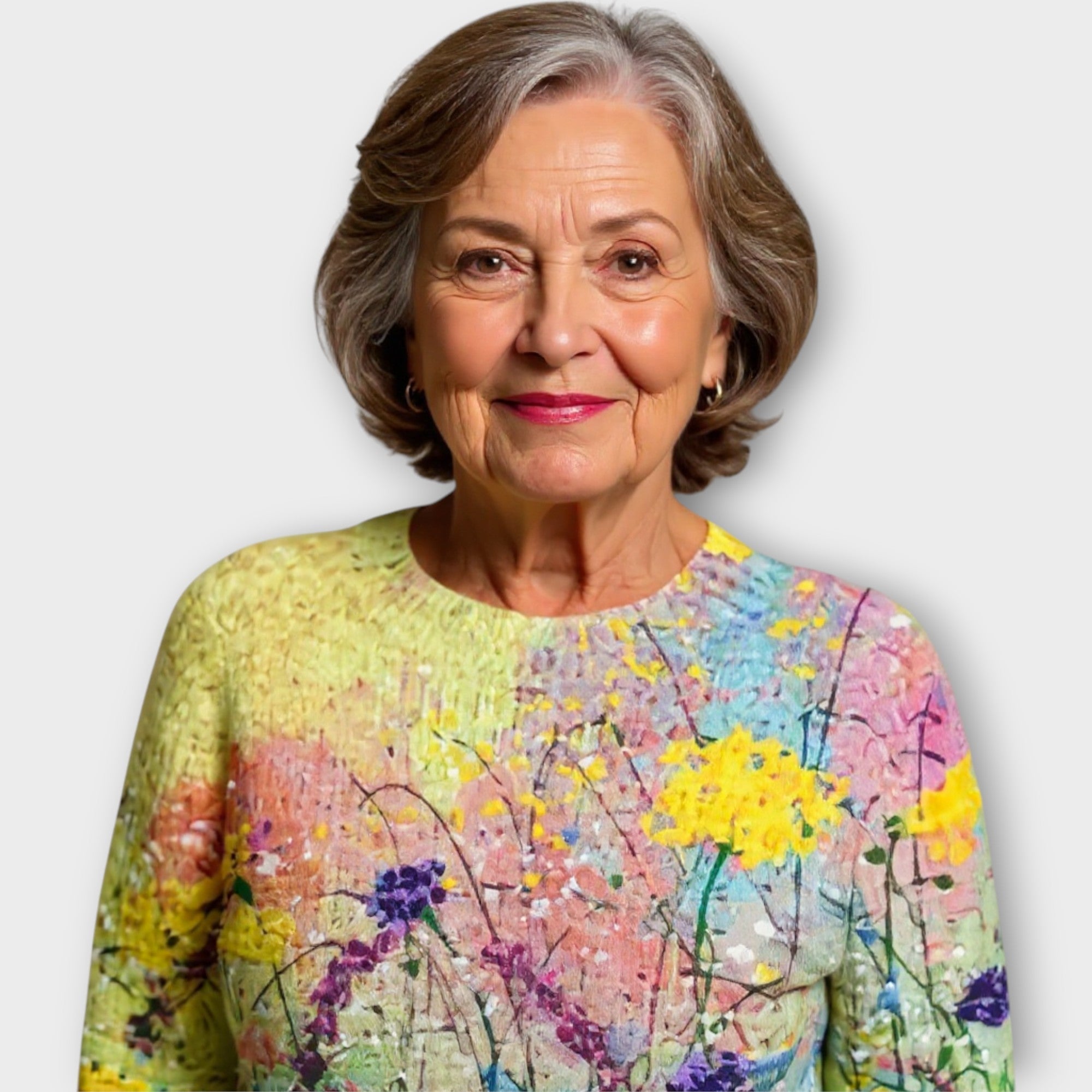 Sweater with Artistic Design