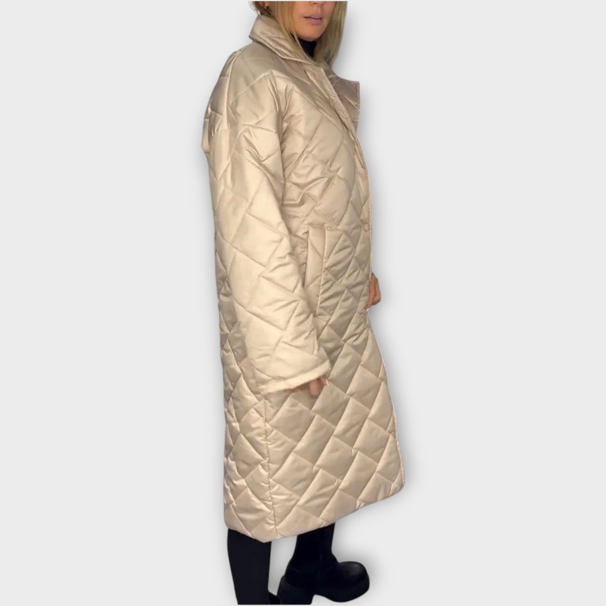 Reversible Padded Jacket with Leopard Lining