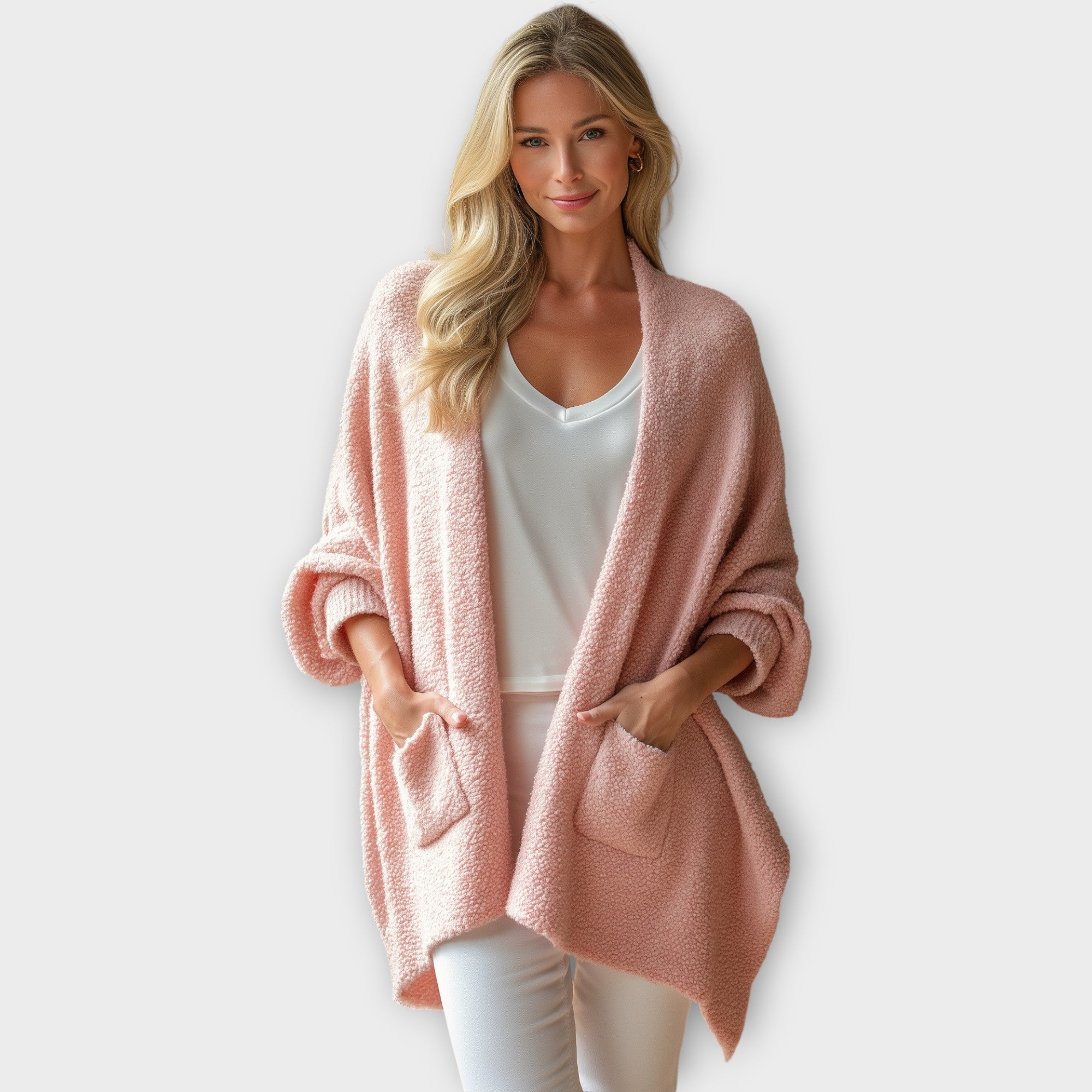Cozy Open-Front Relaxed Cardigan