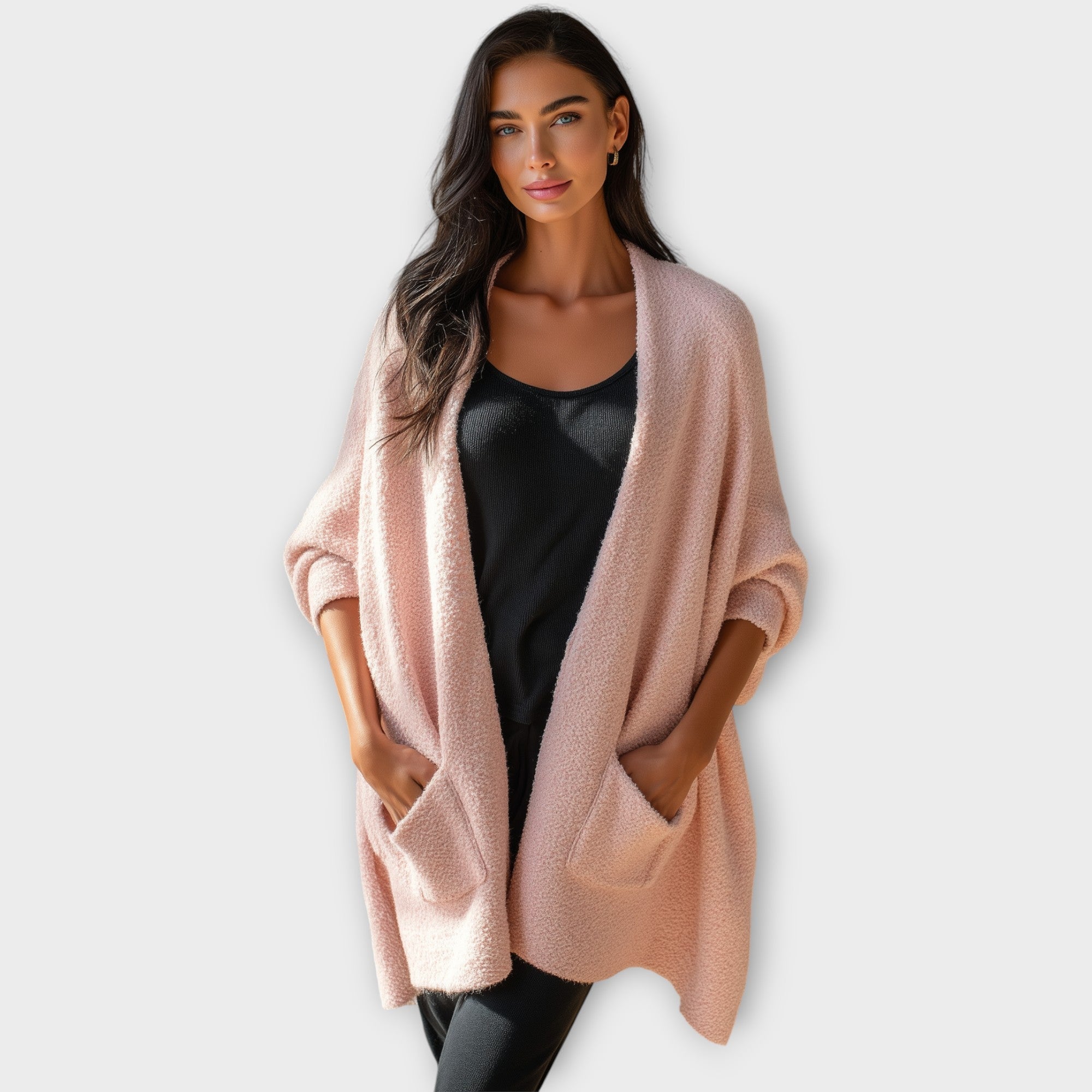 Cozy Open-Front Relaxed Cardigan