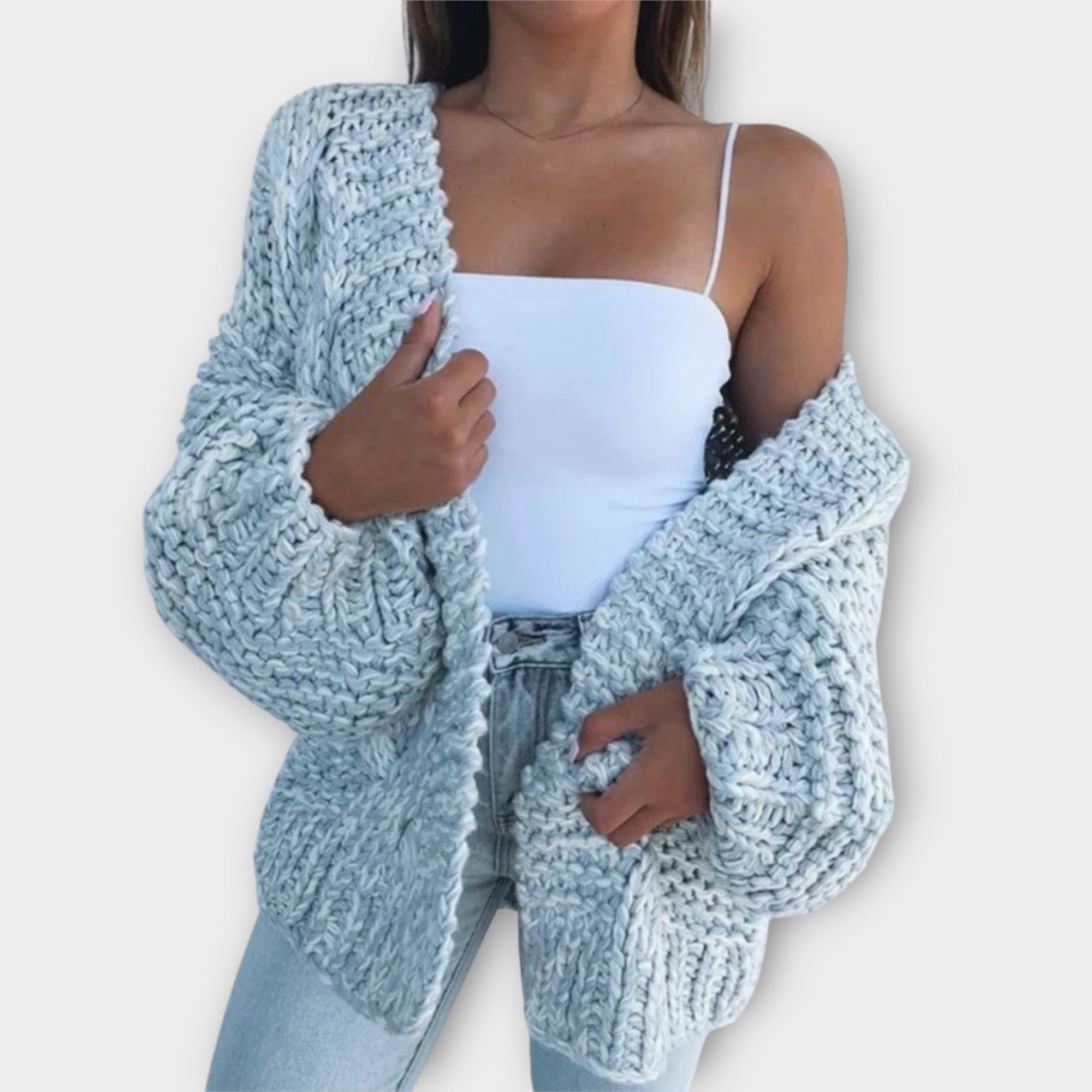 Cozy Chunky Knit Open-Front Cardigan