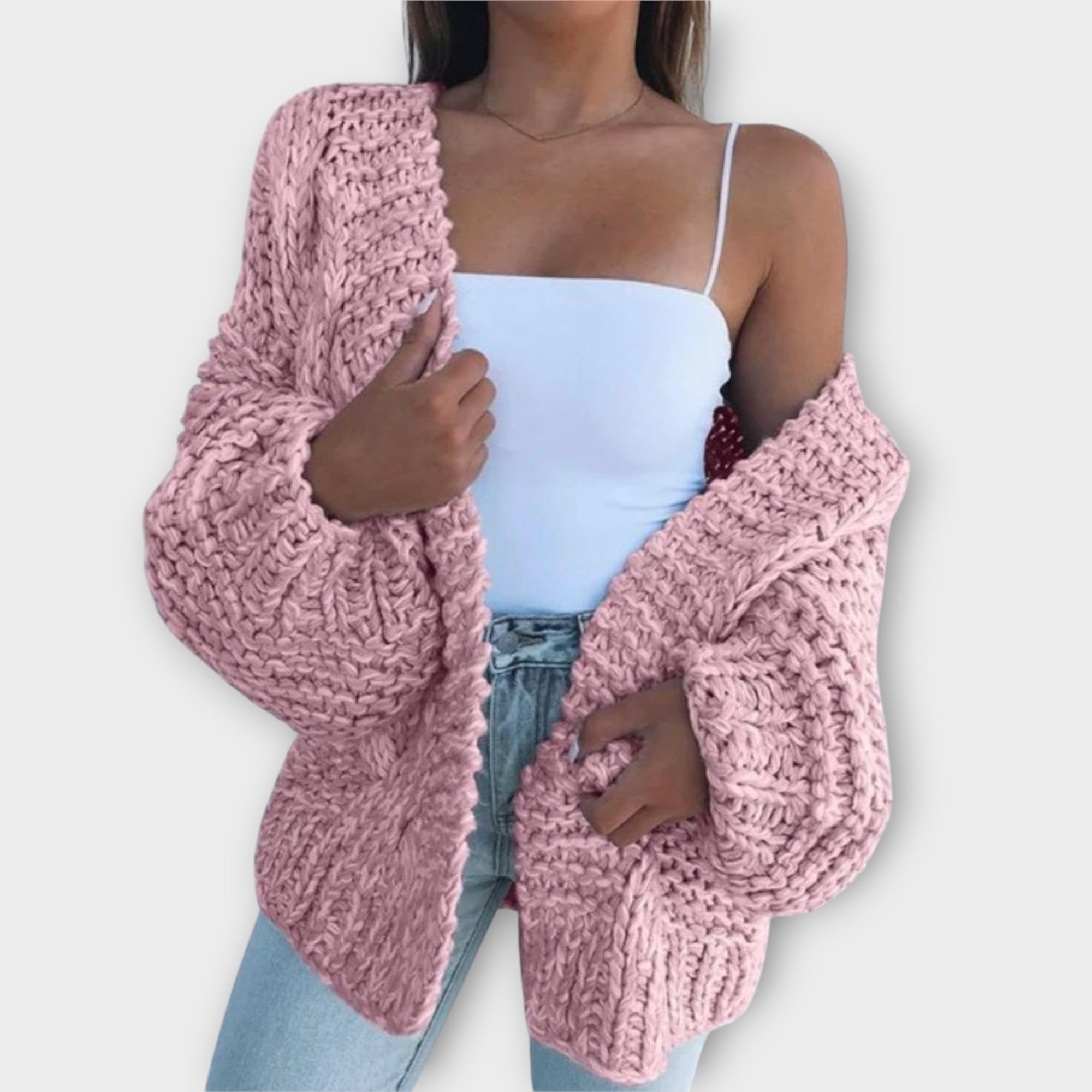 Cozy Chunky Knit Open-Front Cardigan