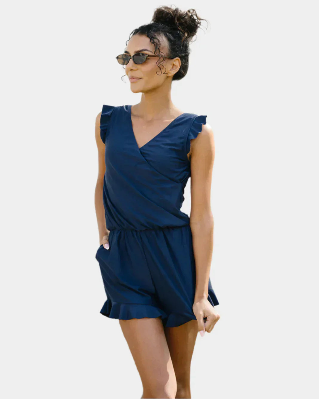 Swimsuit with Ruffles and Bust Support